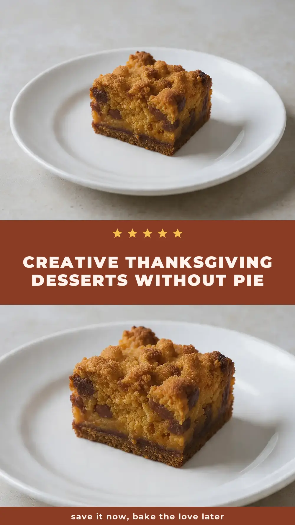 Save Creative Thanksgiving Desserts without Pie to Pinterest
