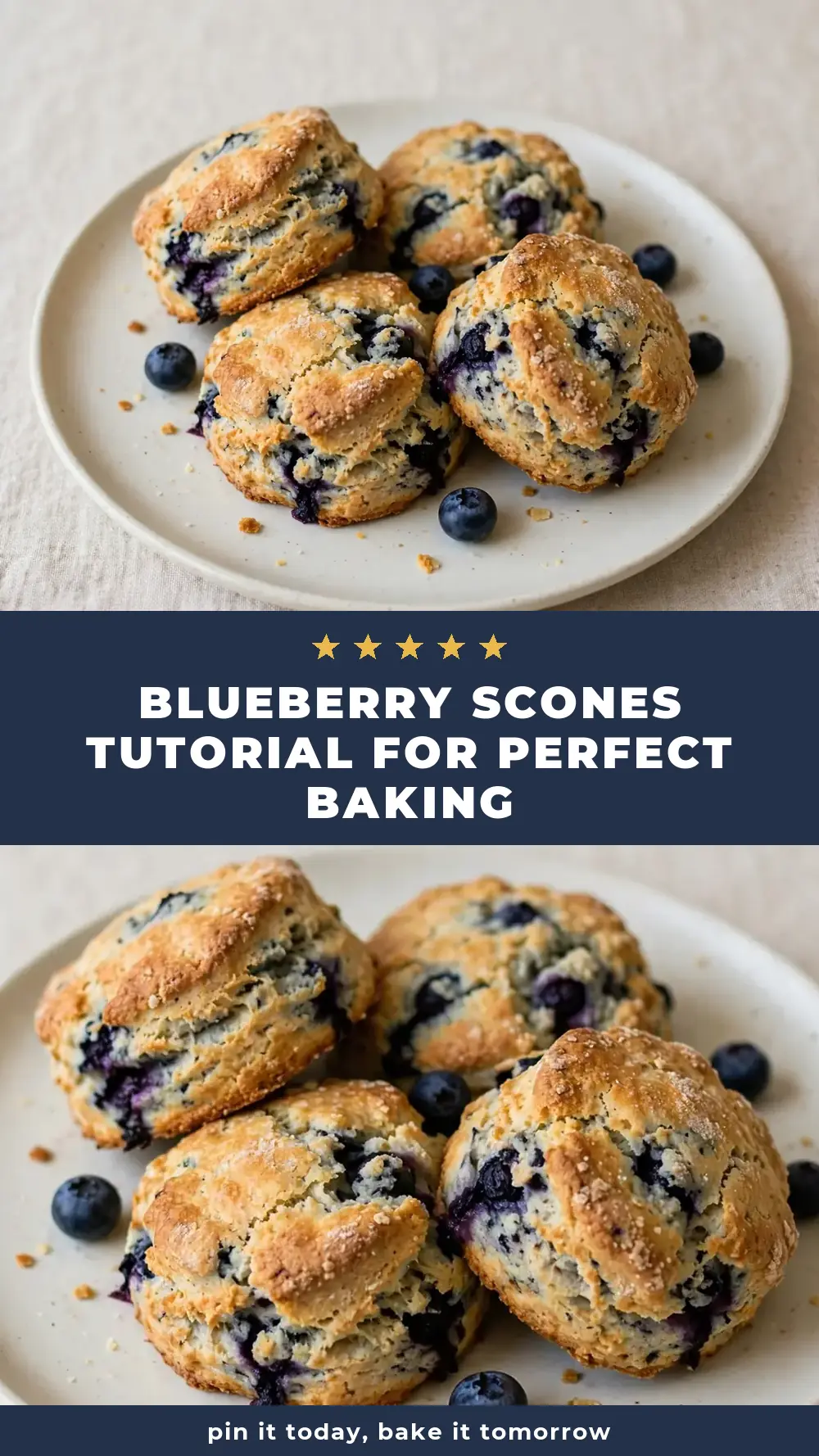 Save Blueberry Scones Tutorial for Perfect Baking to Pinterest