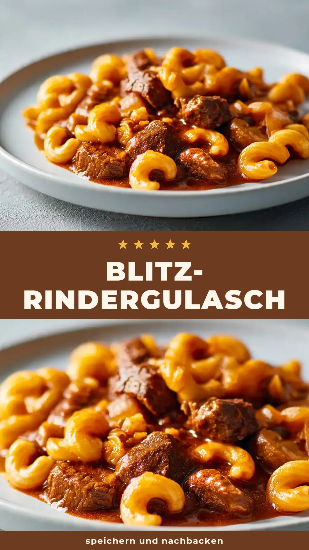 Save Easy Beef Goulash Recipe to Pinterest