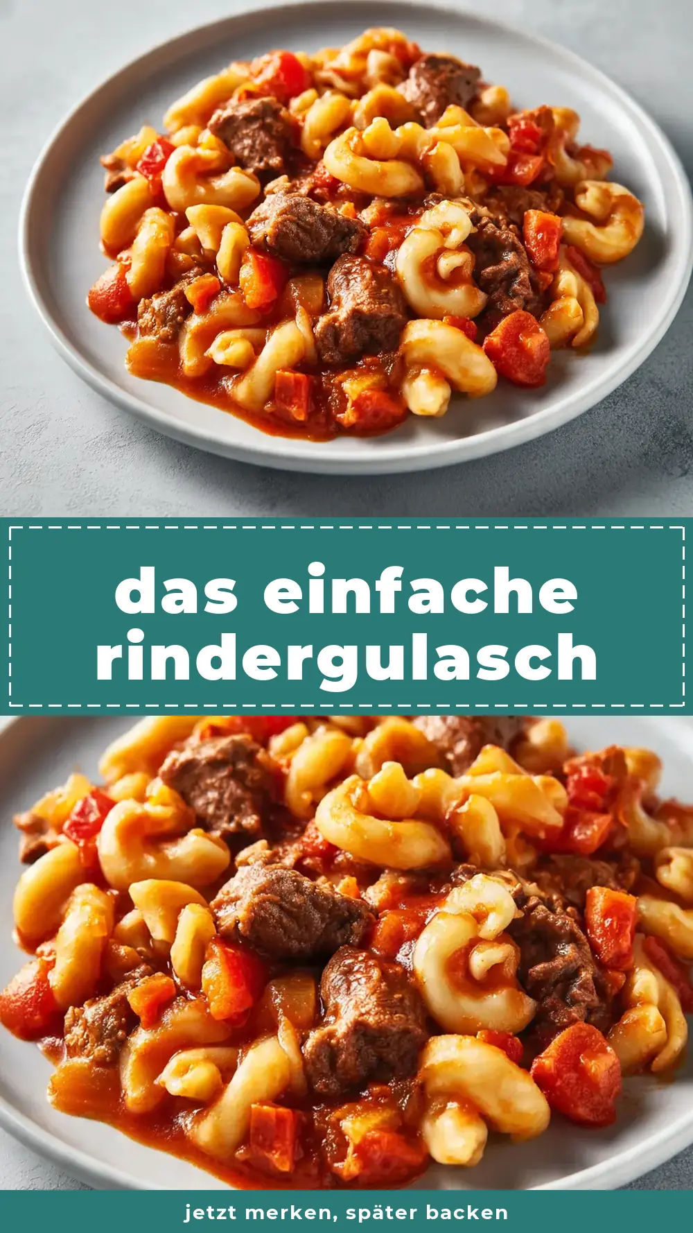 Save Easy Beef Goulash Recipe to Pinterest