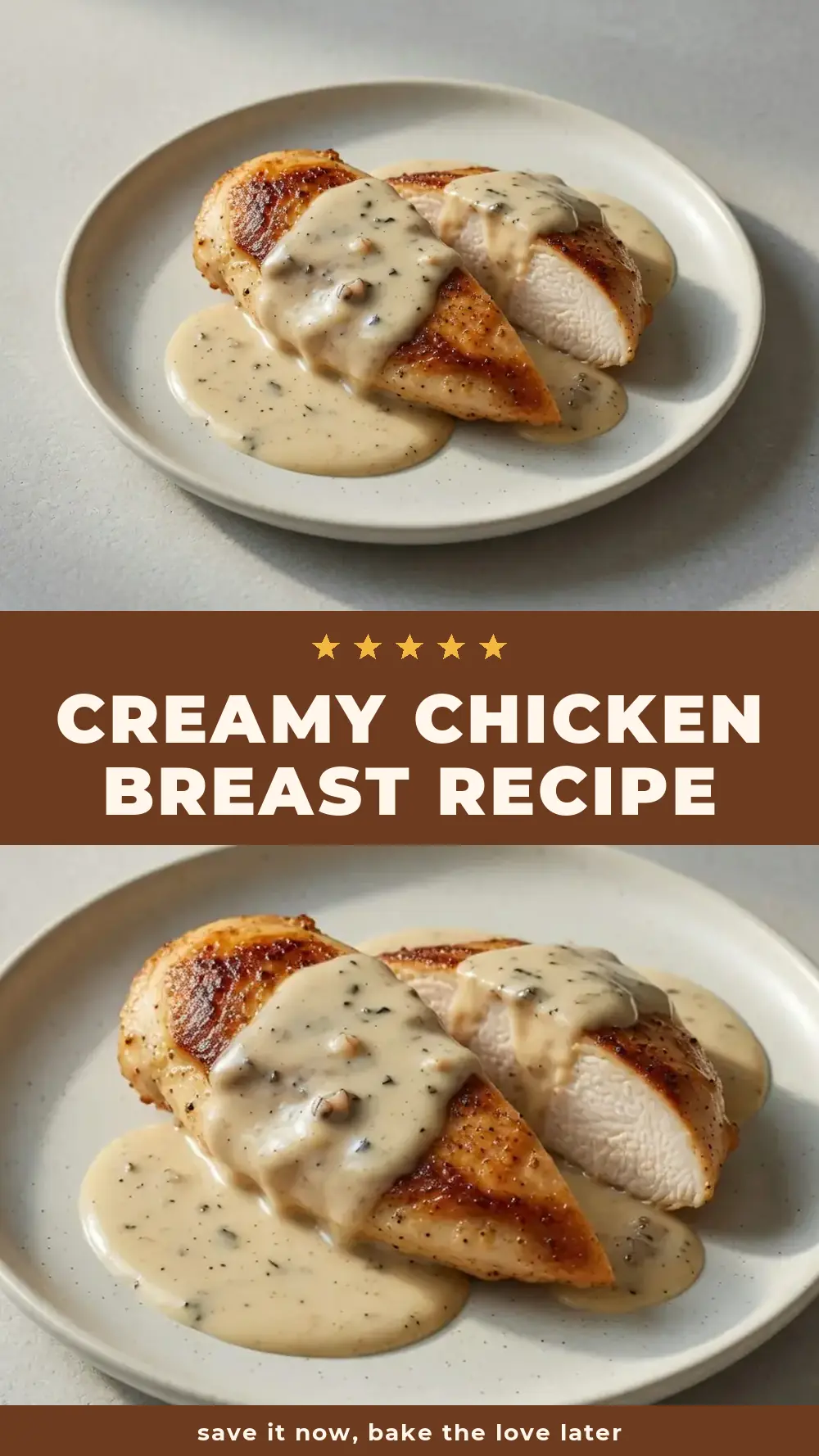 Save Creamy Chicken Breast Recipe to Pinterest