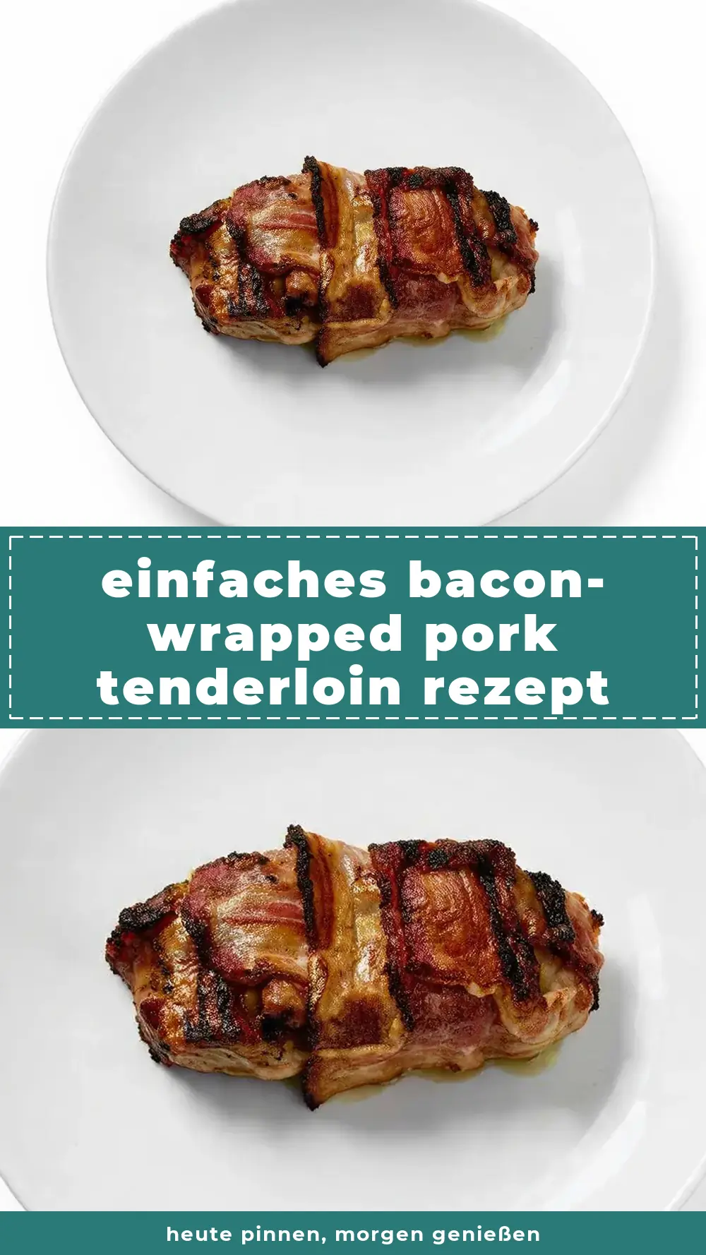Save Easy Bacon Wrapped Pork Tenderloin Recipe to Pinterest