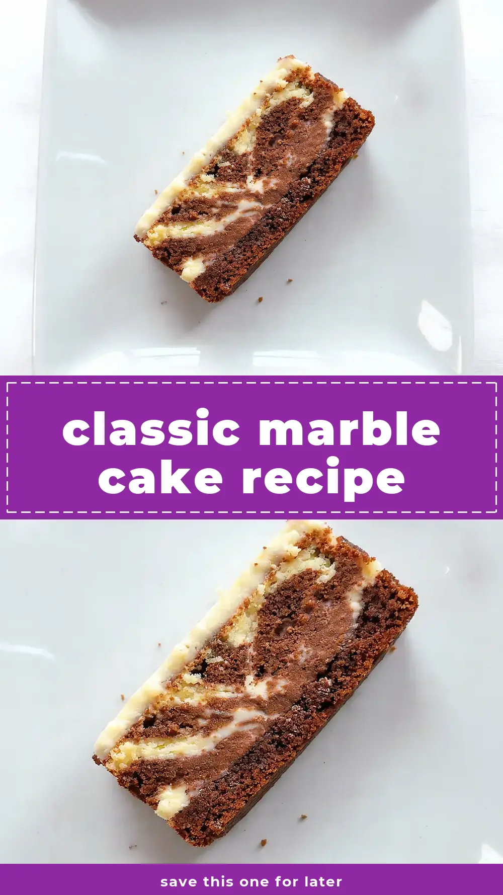 Save Classic Marble Cake Recipe to Pinterest