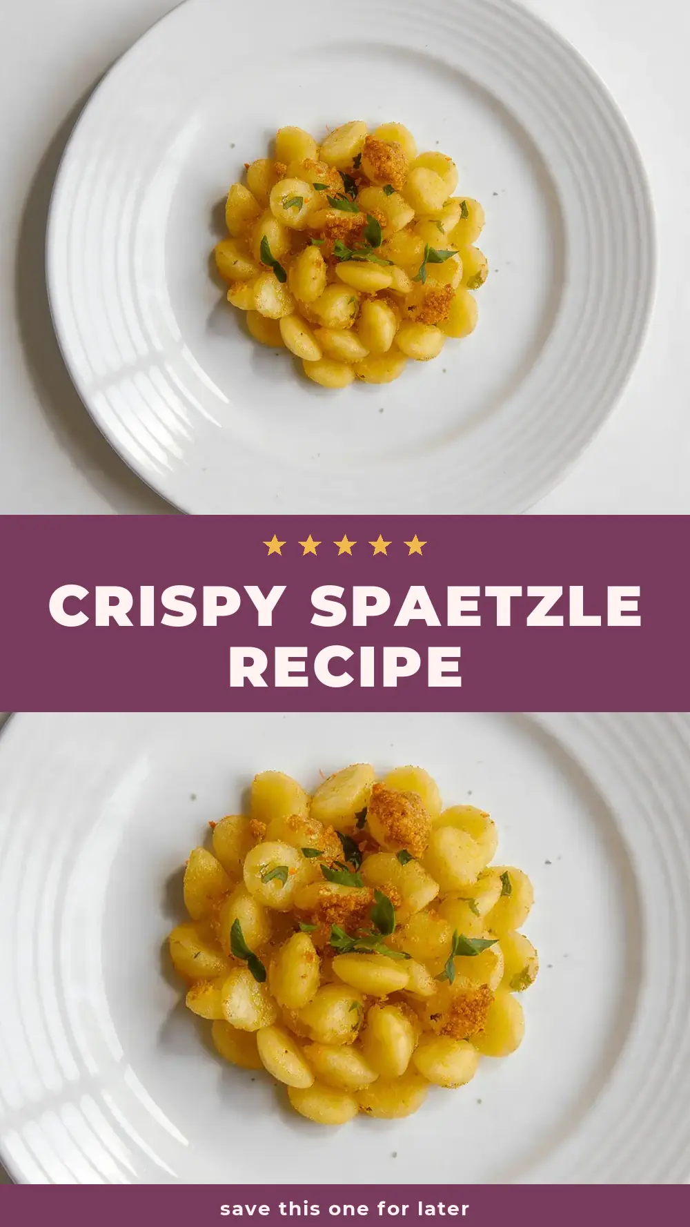 Save Crispy Spaetzle Recipe to Pinterest