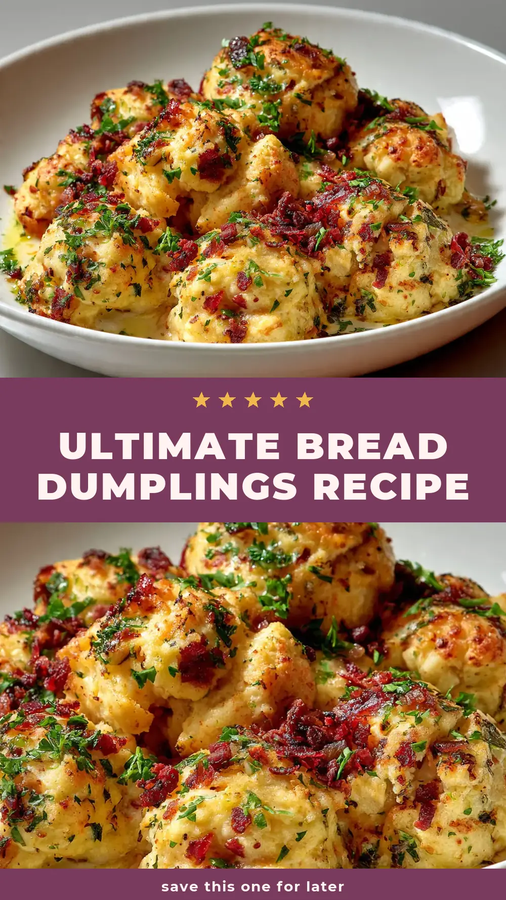 Save Ultimate Bread Dumplings Recipe to Pinterest