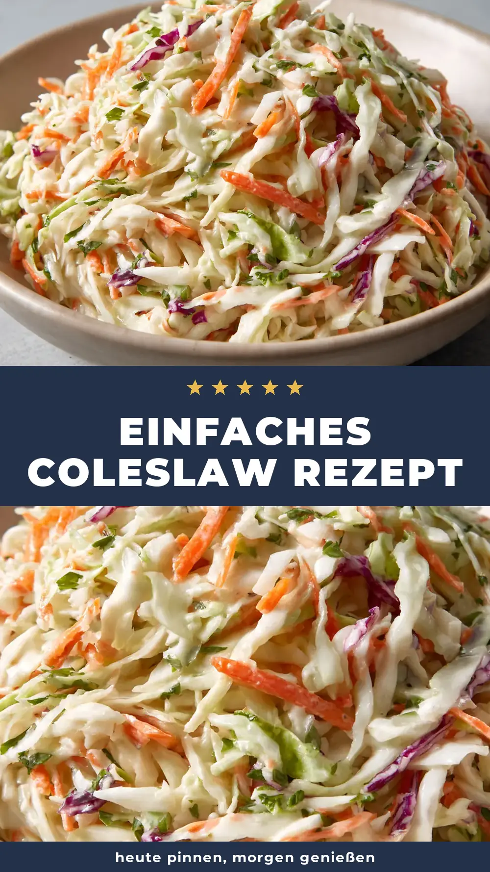 Save Easy Coleslaw Recipe to Pinterest