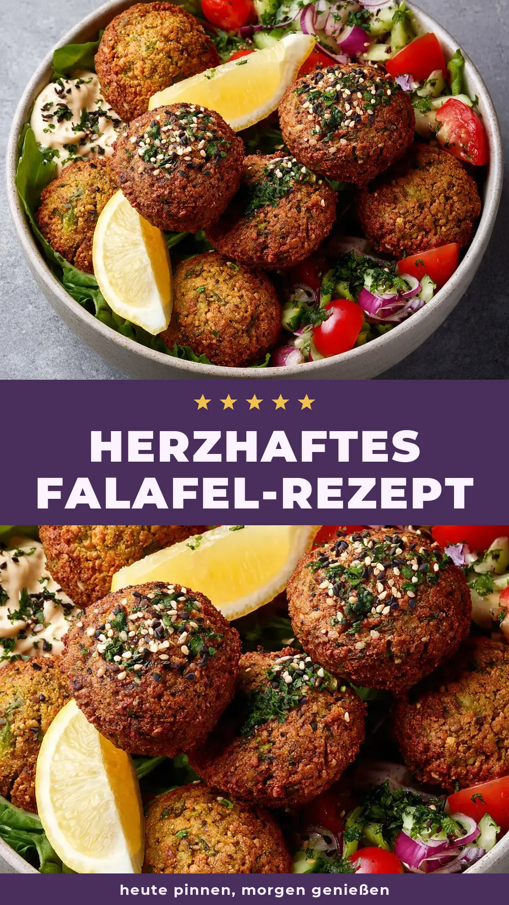 Save Hearty Falafel Recipe to Pinterest