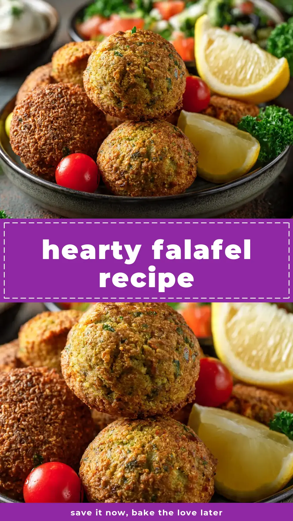 Save Hearty Falafel Recipe to Pinterest