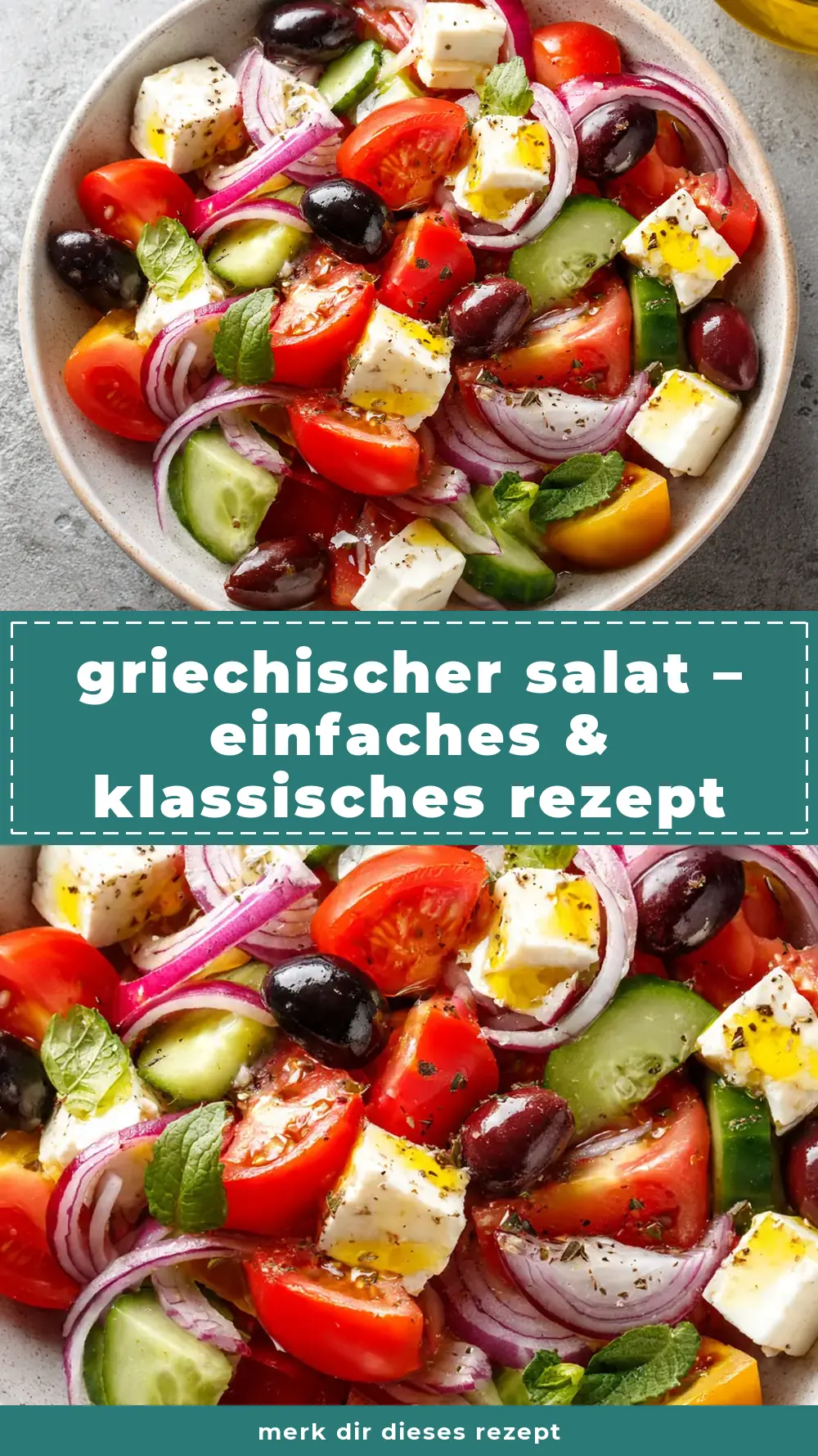 Save Delicious Greek Salad Recipe to Pinterest