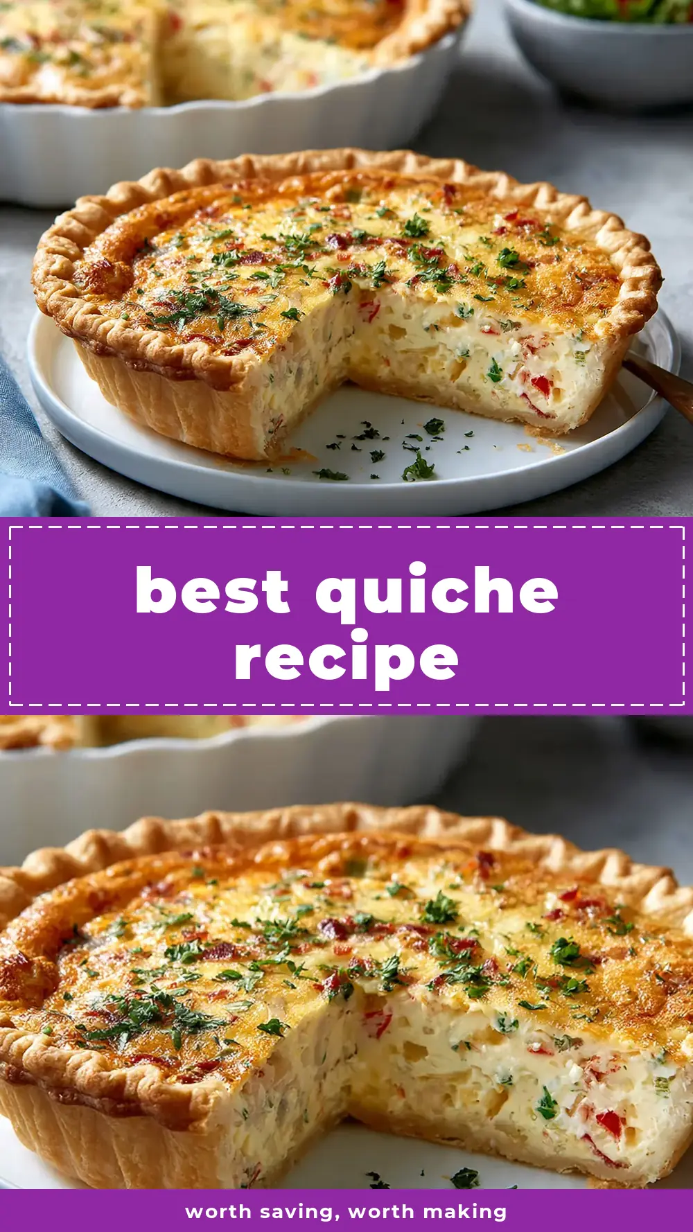 Save Best Quiche Recipe to Pinterest