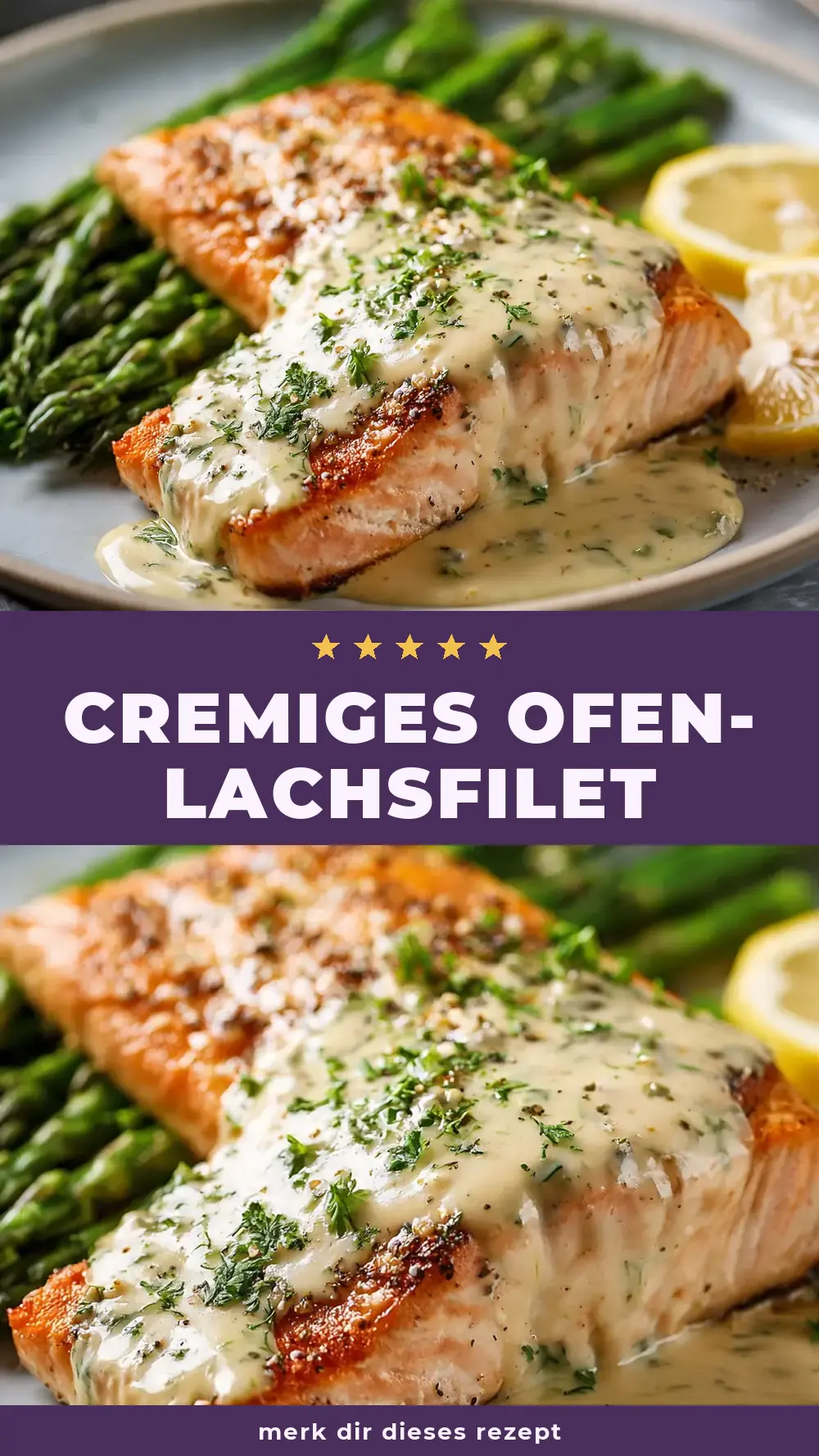 Save Creamy Baked Salmon Recipe to Pinterest