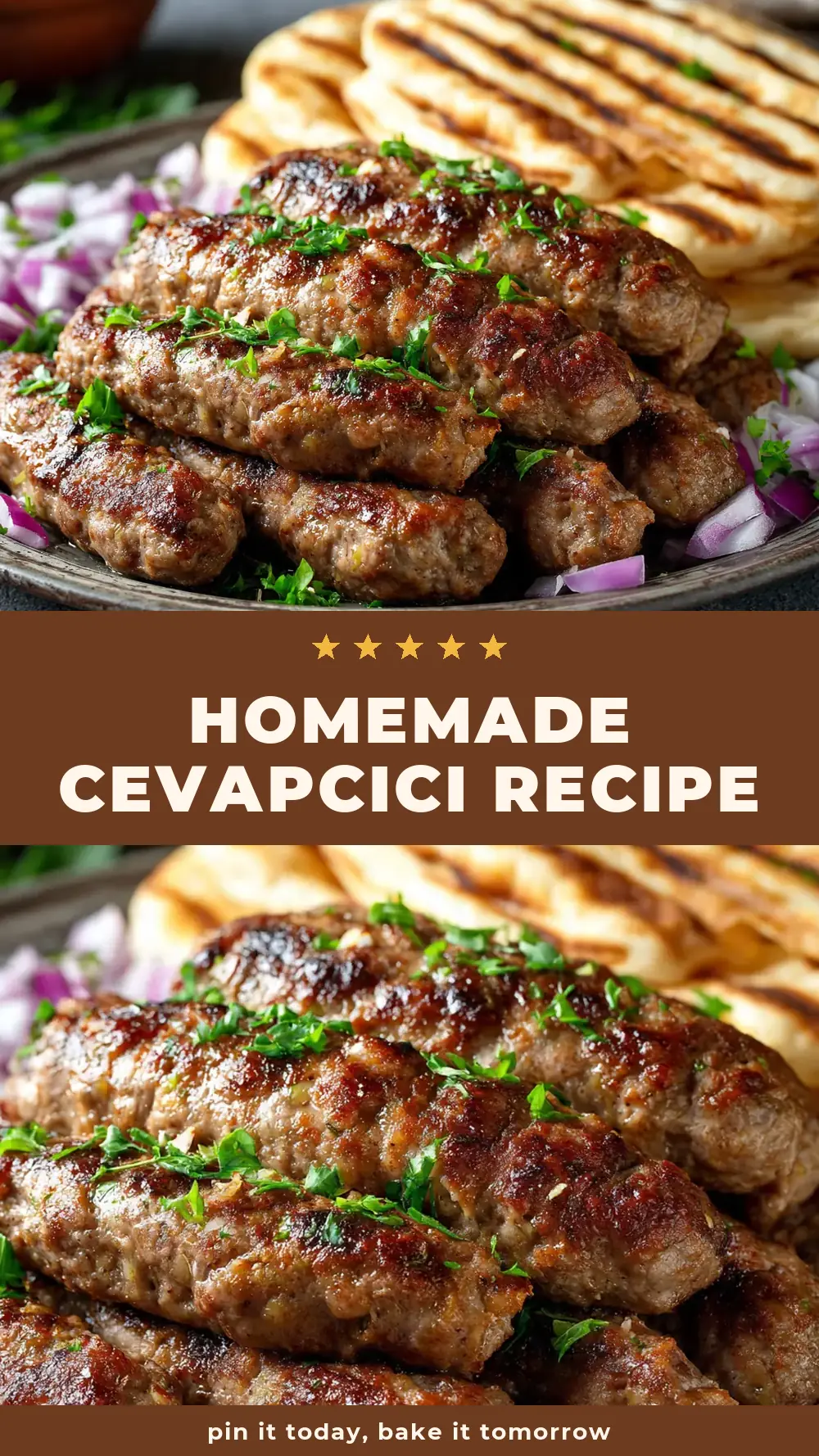 Save Homemade Cevapcici Recipe to Pinterest