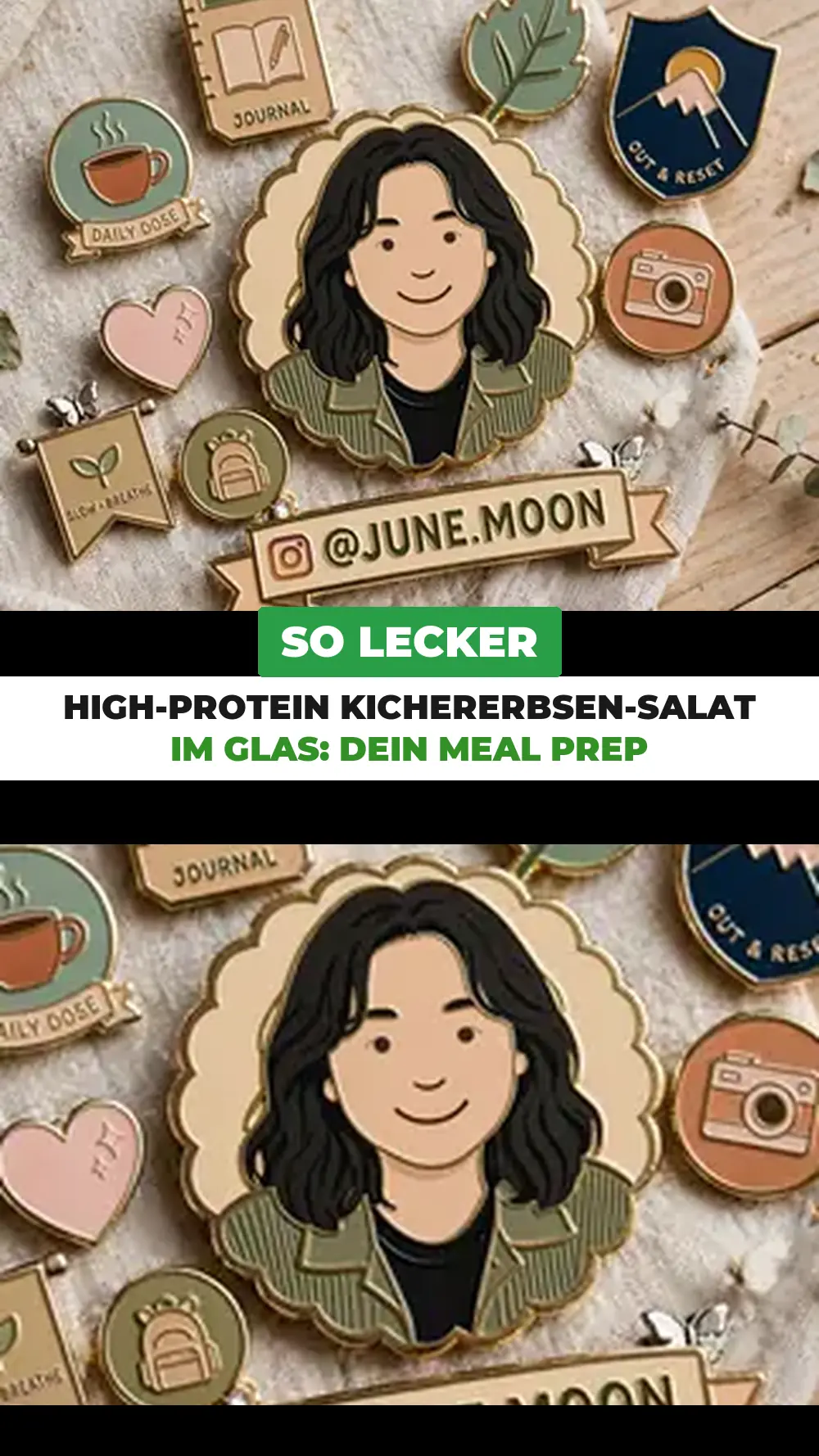 Save High-Protein Chickpea Salad Meal Prep Jars to Pinterest