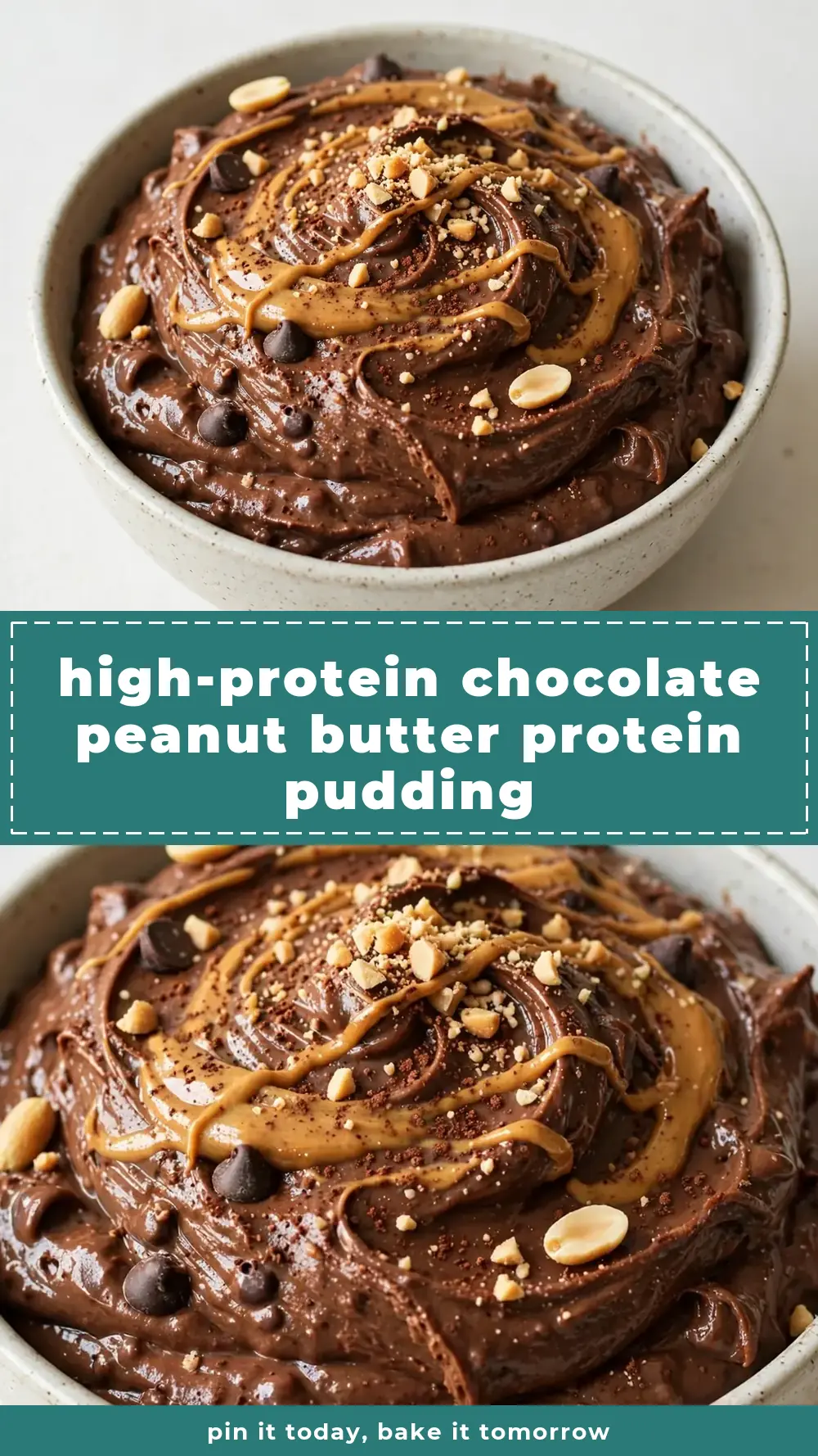 Save High-Protein Chocolate Peanut Butter Protein Pudding to Pinterest