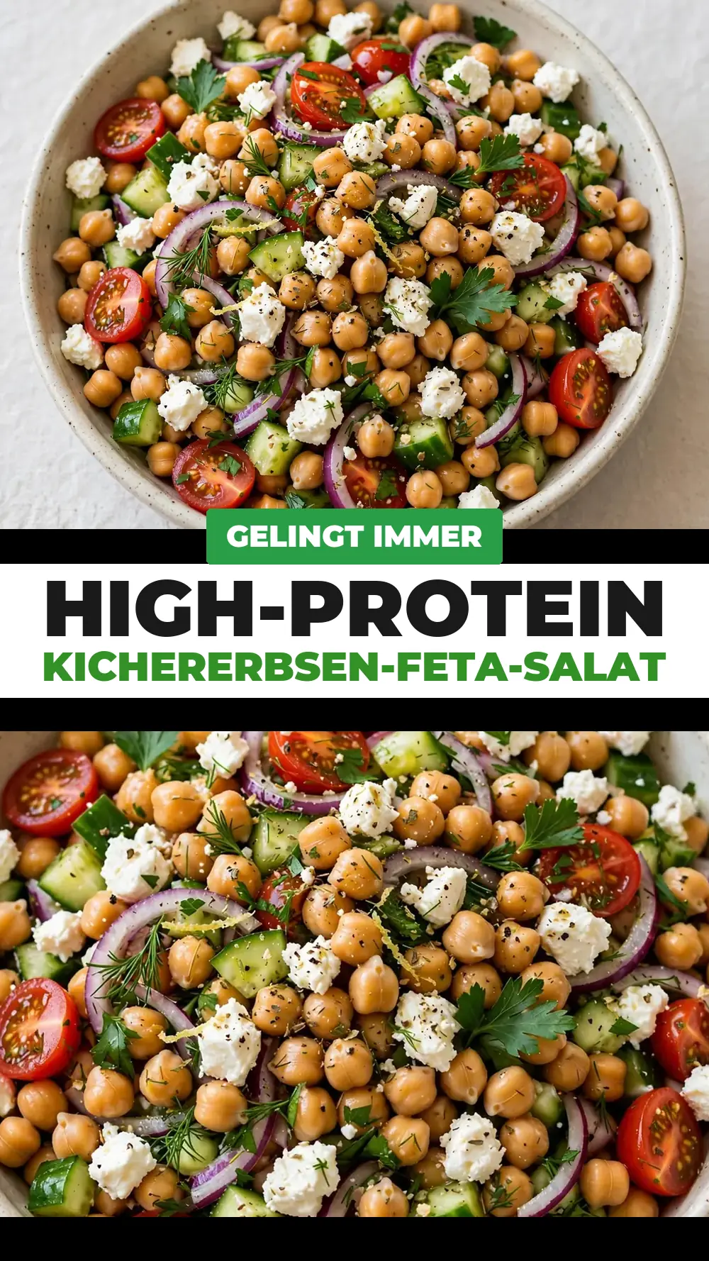 Save High-Protein Chickpea and Feta Salad to Pinterest