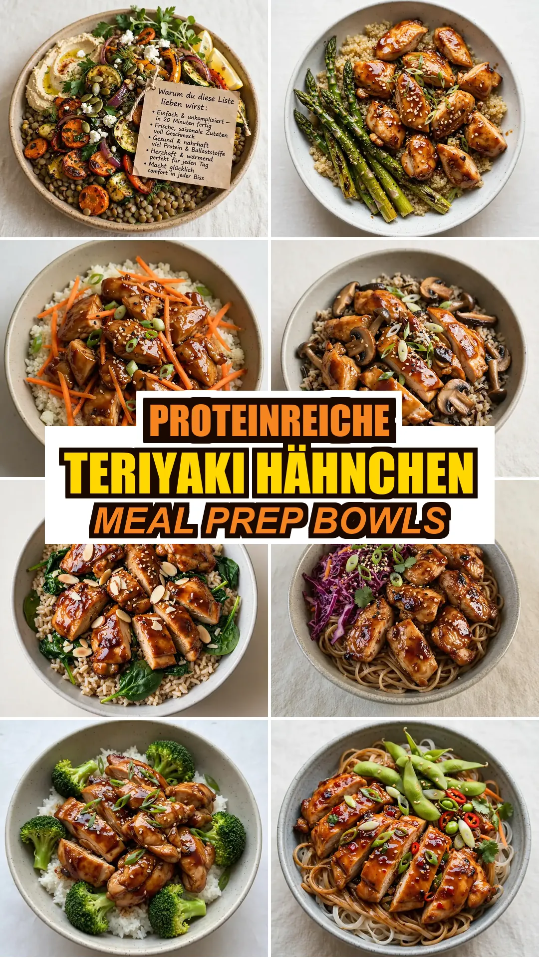 Save High-Protein Teriyaki Chicken Meal Prep Bowls to Pinterest