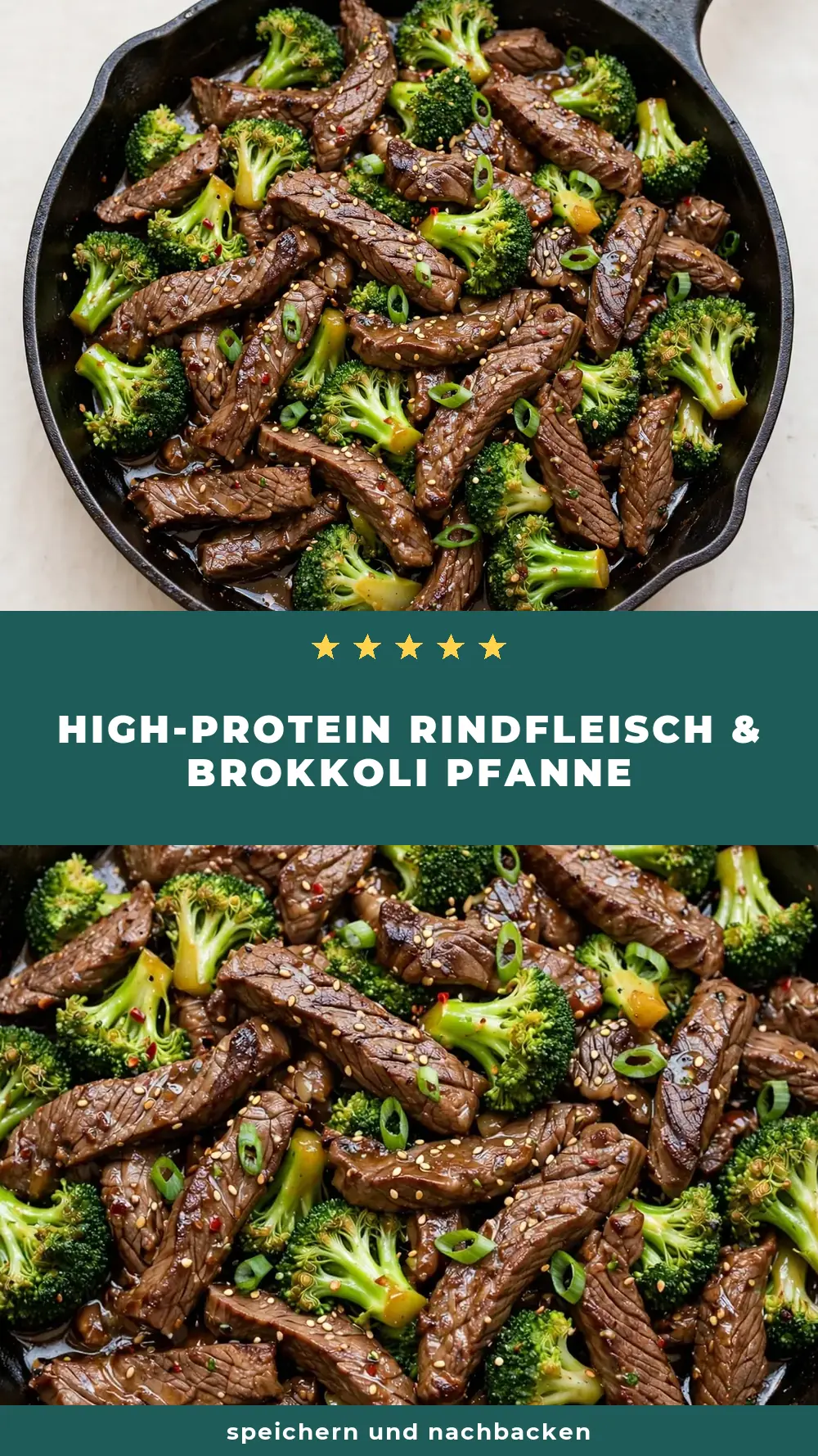 Save High-Protein Beef and Broccoli Skillet to Pinterest