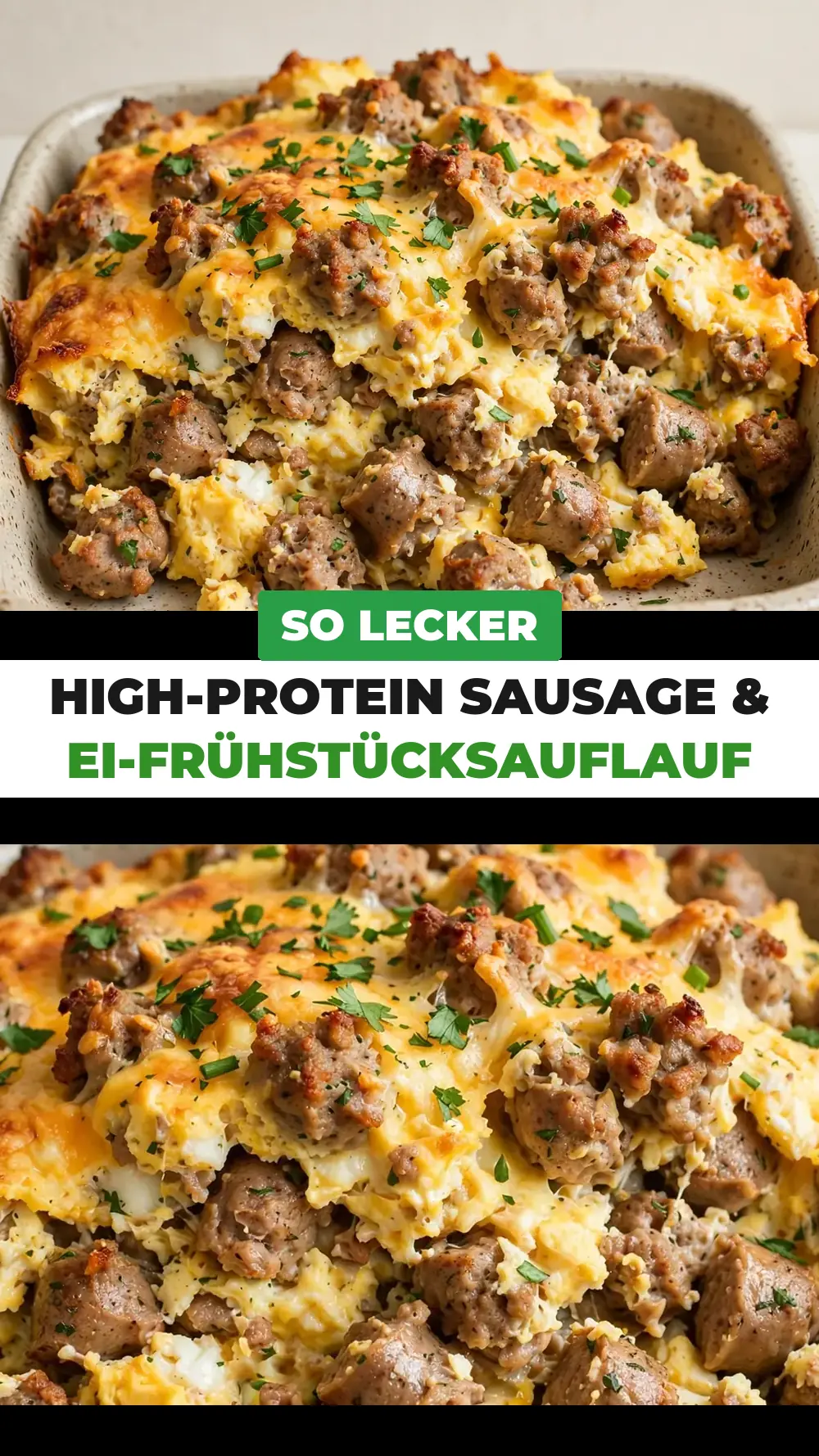 Save High-Protein Sausage and Egg Breakfast Casserole to Pinterest