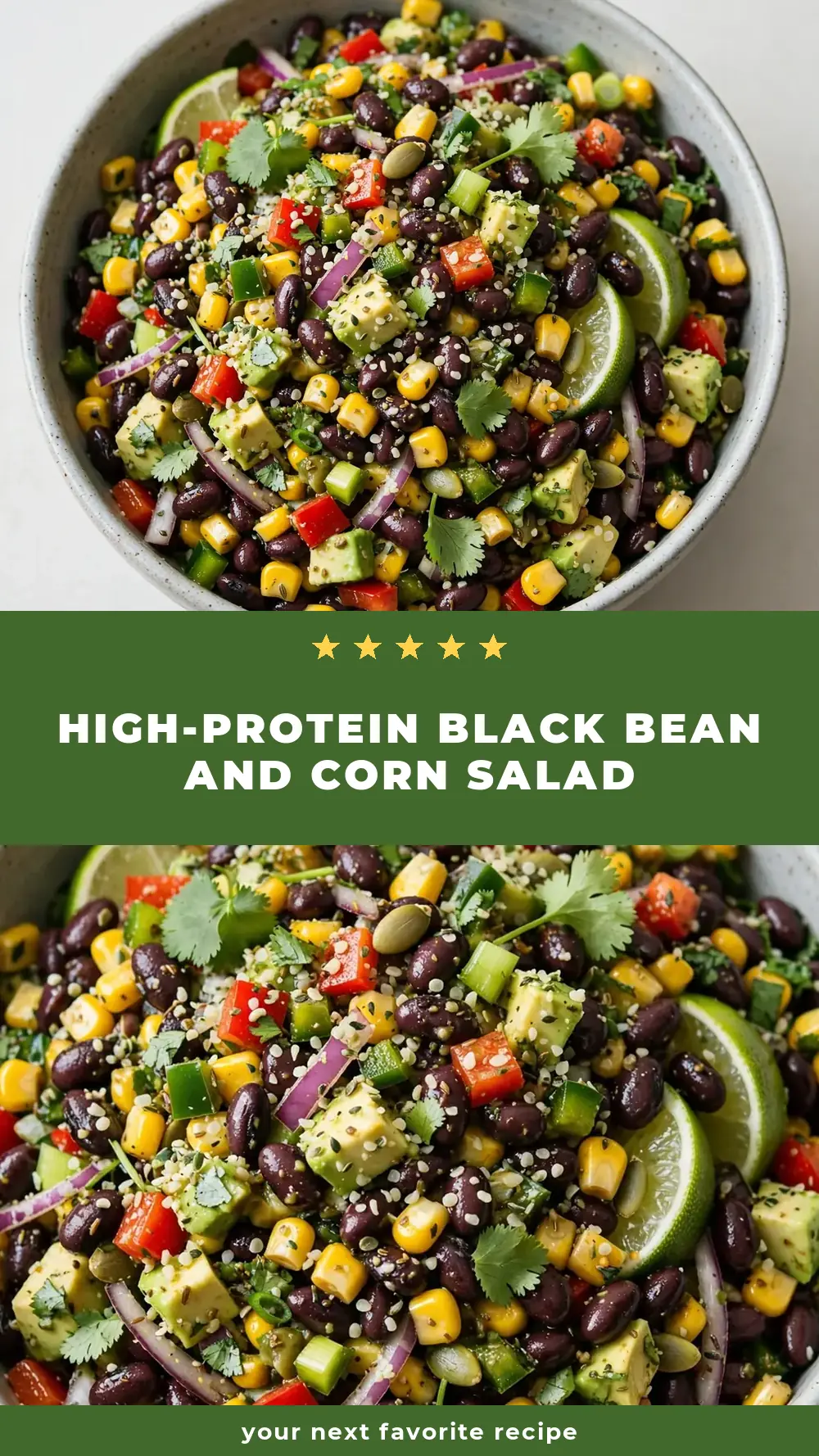 Save High-Protein Black Bean and Corn Salad to Pinterest