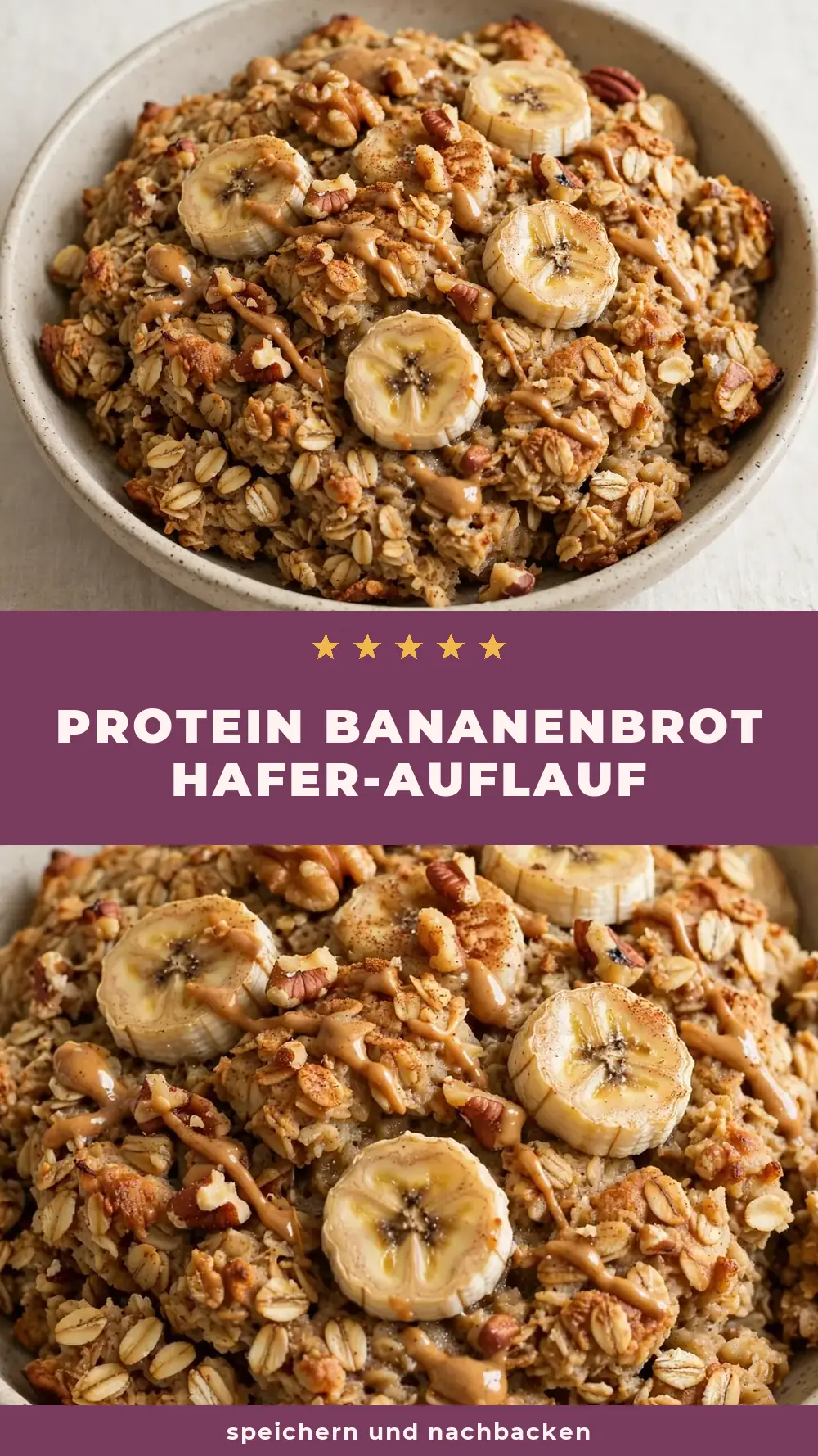Save Protein Banana Bread Baked Oats to Pinterest