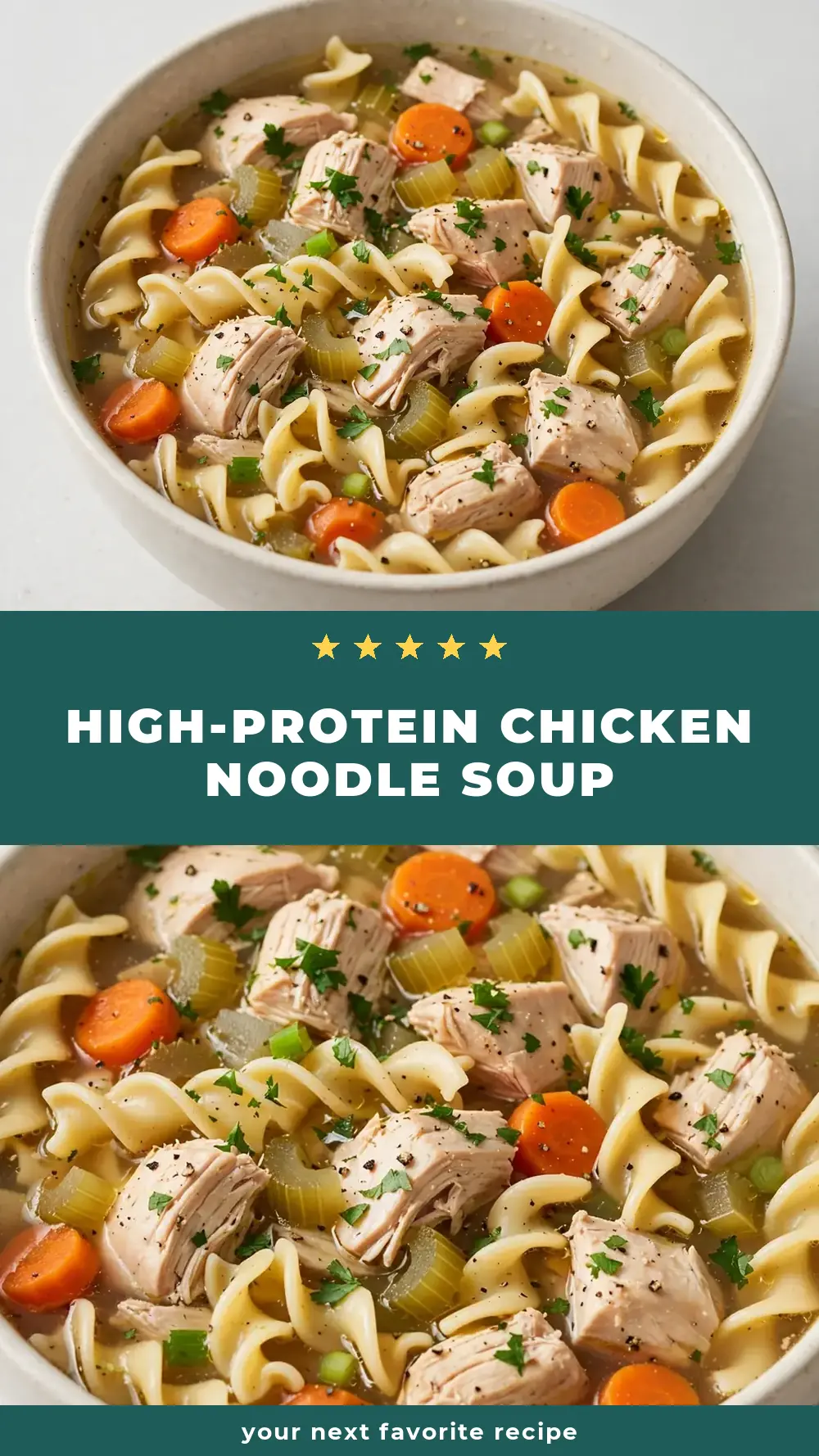 Save High-Protein Chicken Noodle Soup to Pinterest