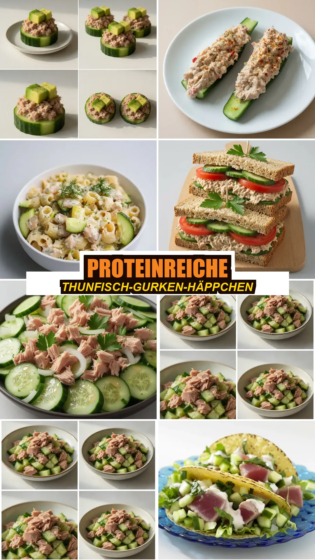 Save High-Protein Tuna Salad Cucumber Bites to Pinterest