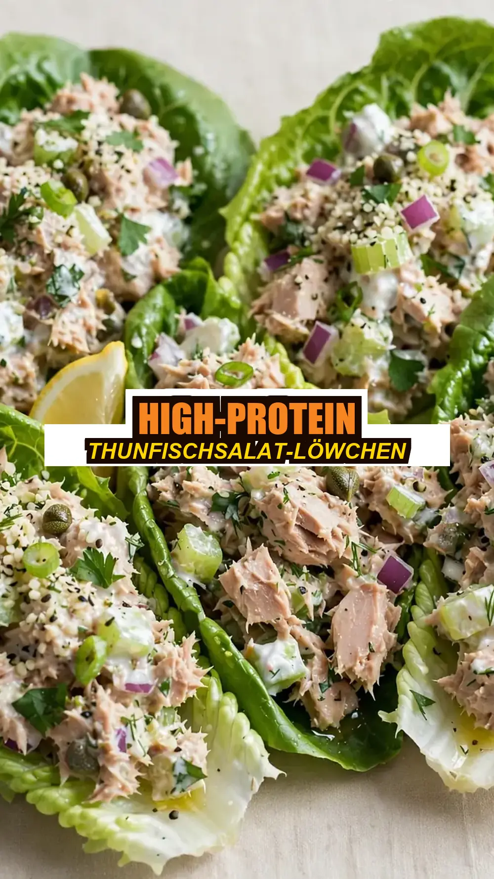 Save High-Protein Tuna Salad Lettuce Wraps to Pinterest