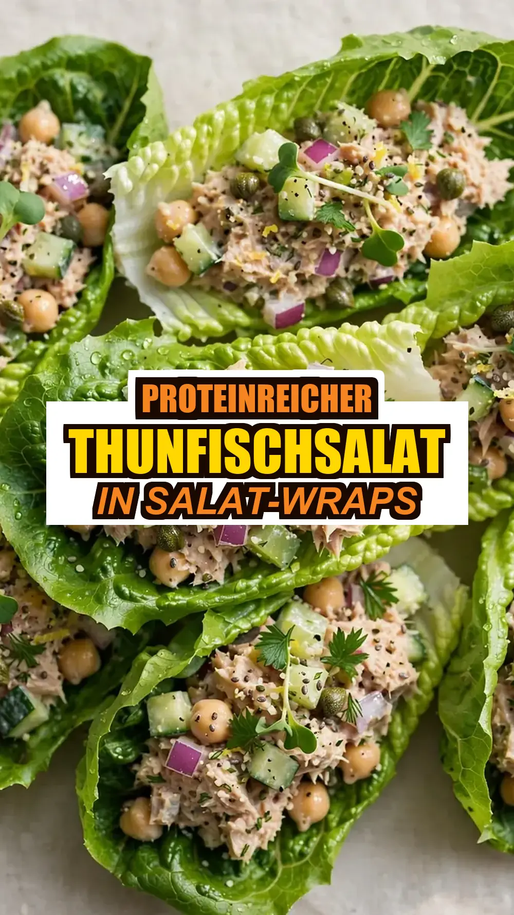 Save High-Protein Tuna Salad Lettuce Wraps to Pinterest