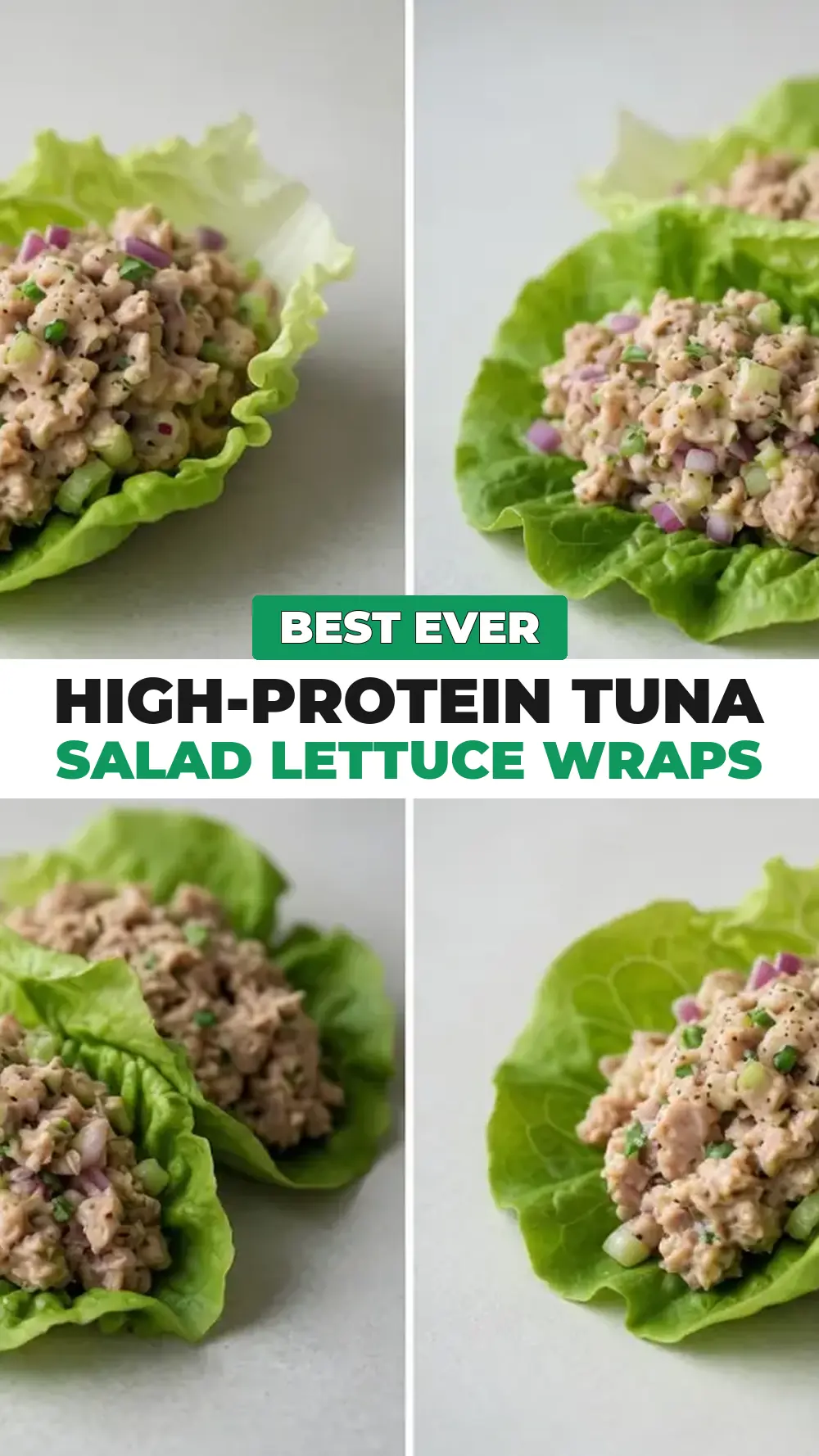 Save High-Protein Tuna Salad Lettuce Wraps to Pinterest