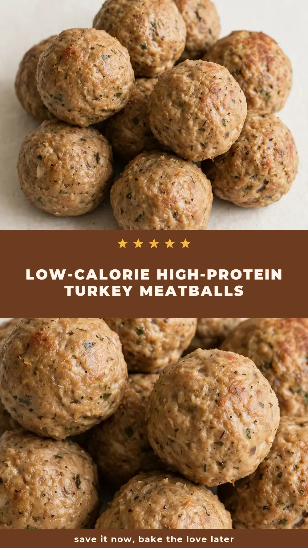 Save Low-Calorie High-Protein Turkey Meatballs to Pinterest