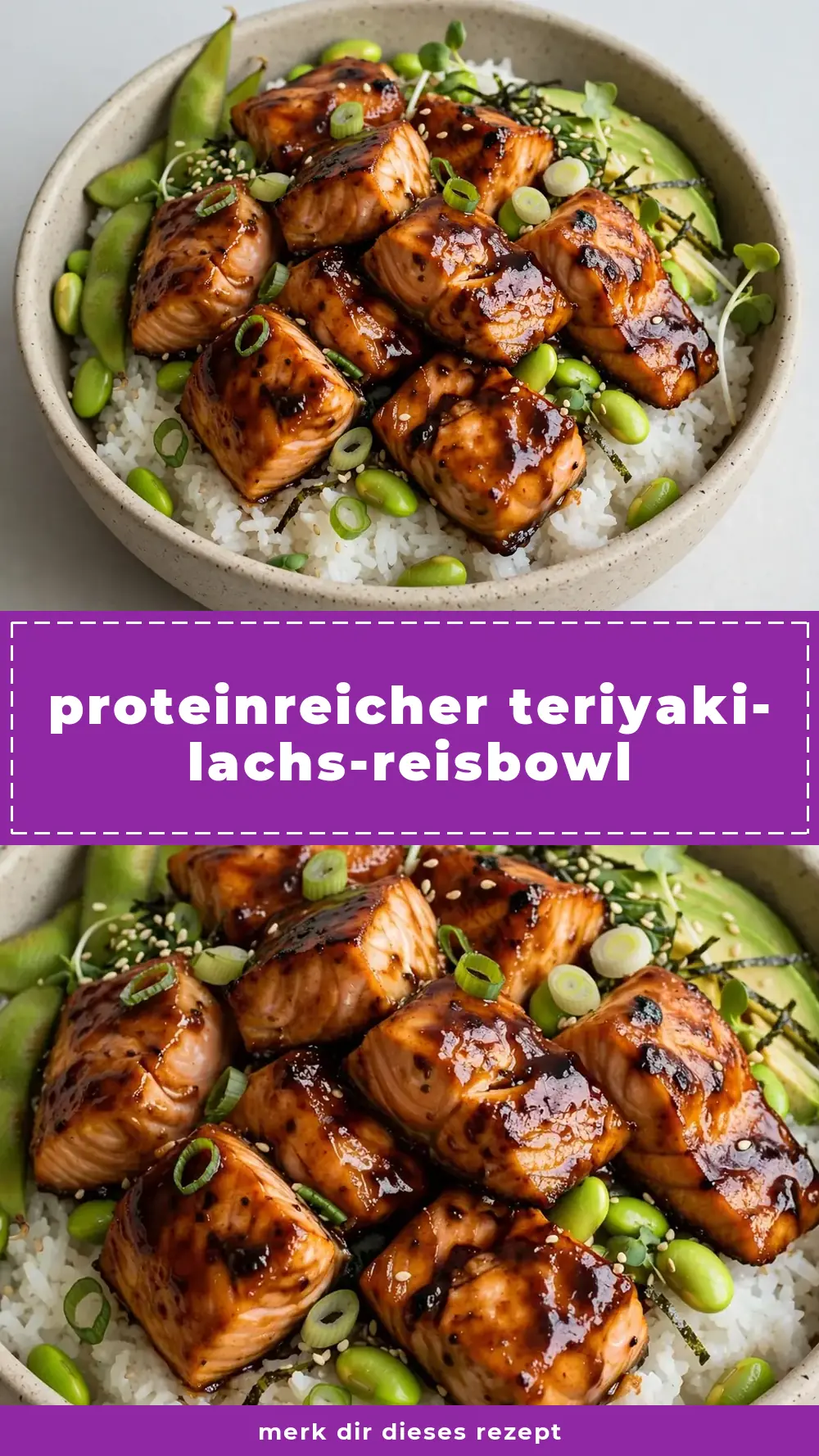 Save High-Protein Teriyaki Salmon Rice Bowl to Pinterest