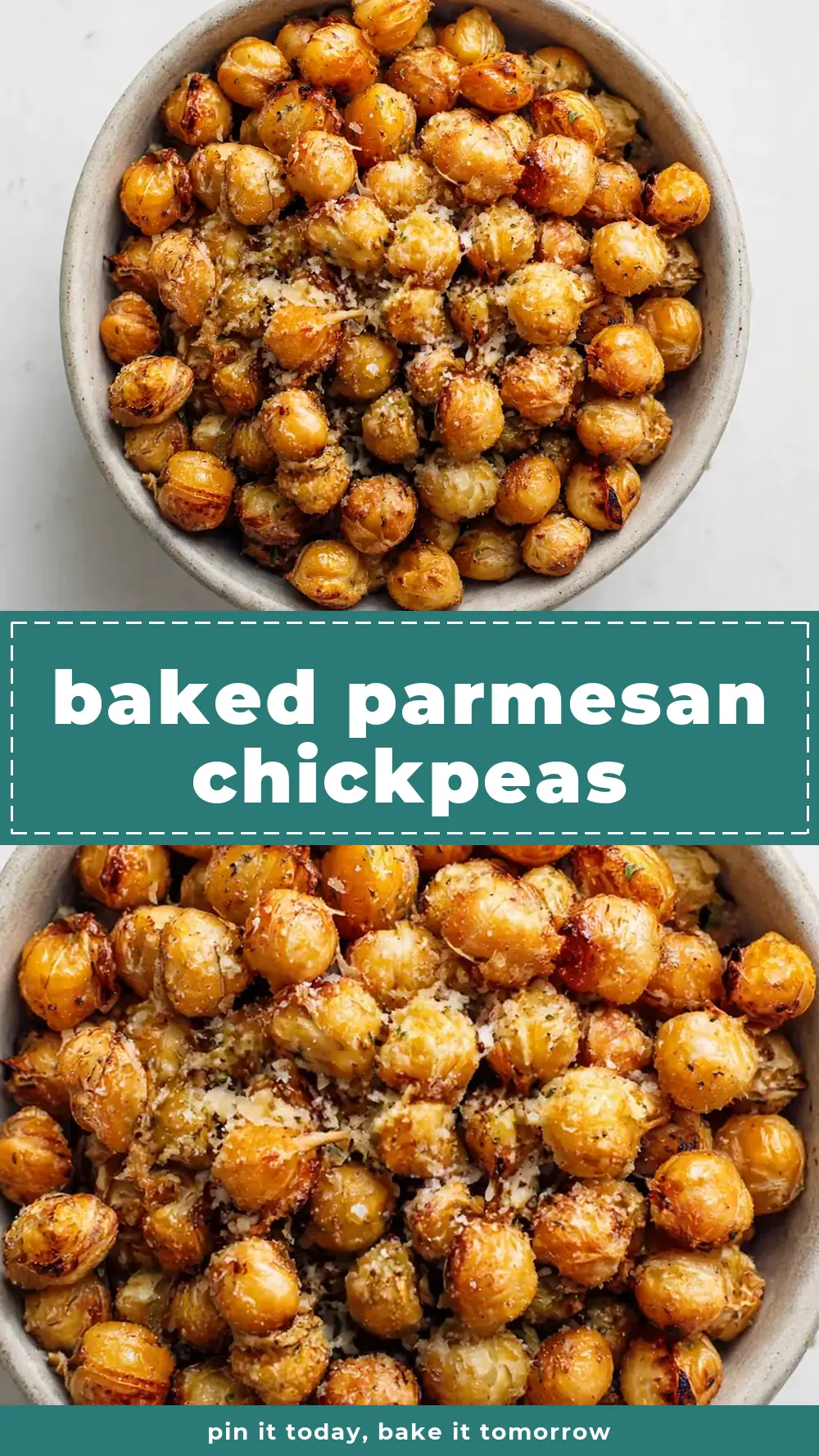Save Baked Parmesan Chickpeas to Pinterest
