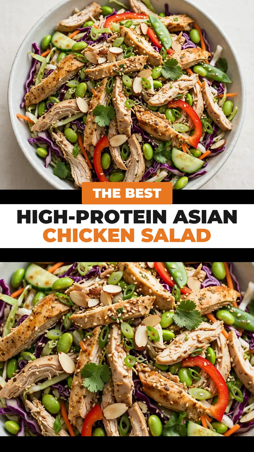 Save High-Protein Asian Chicken Salad to Pinterest