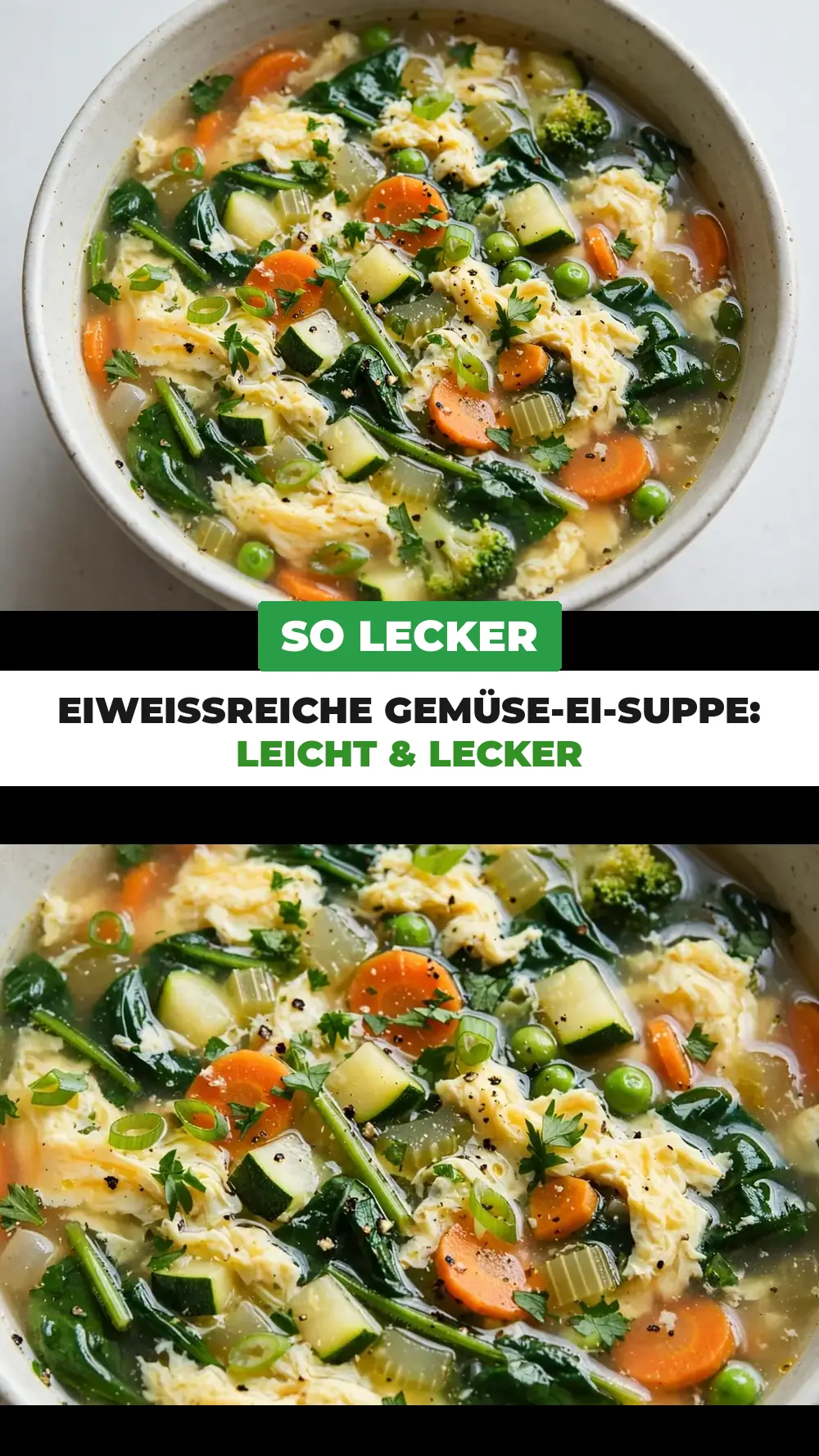 Save Low-Calorie High-Protein Vegetable and Egg Soup to Pinterest
