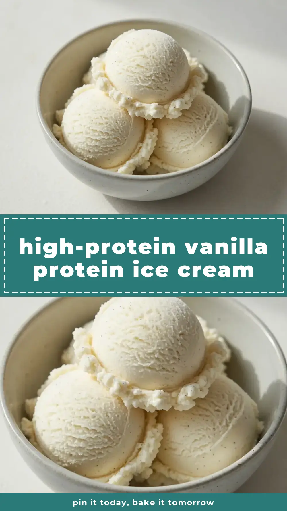 Save High-Protein Vanilla Protein Ice Cream to Pinterest