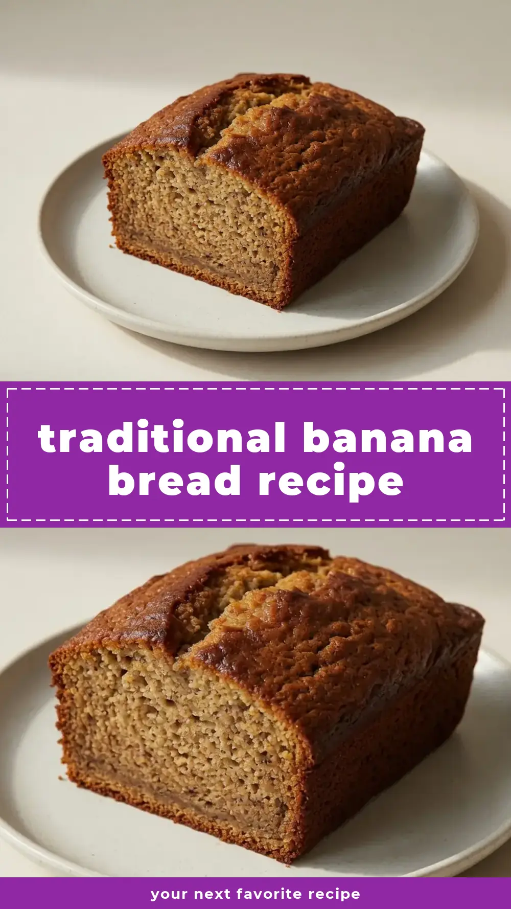 Save Traditional Banana Bread Recipe to Pinterest