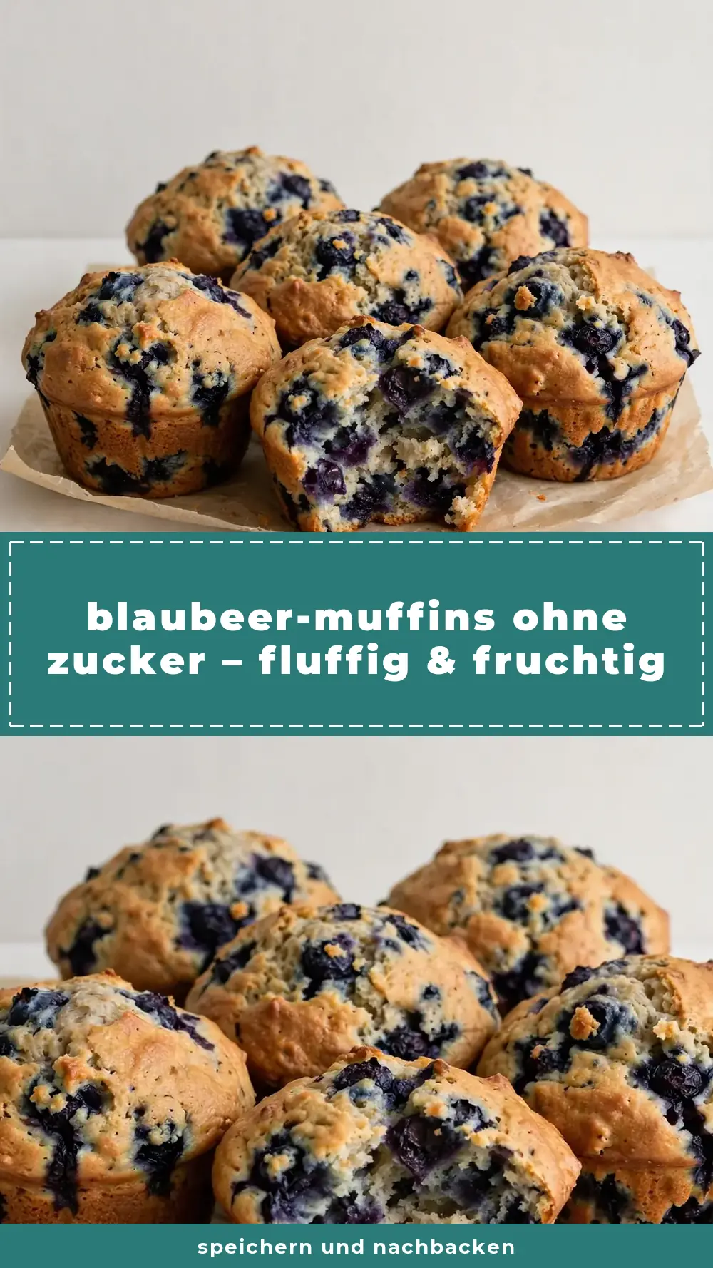 Save blaubeer muffins ohne zucker to Pinterest