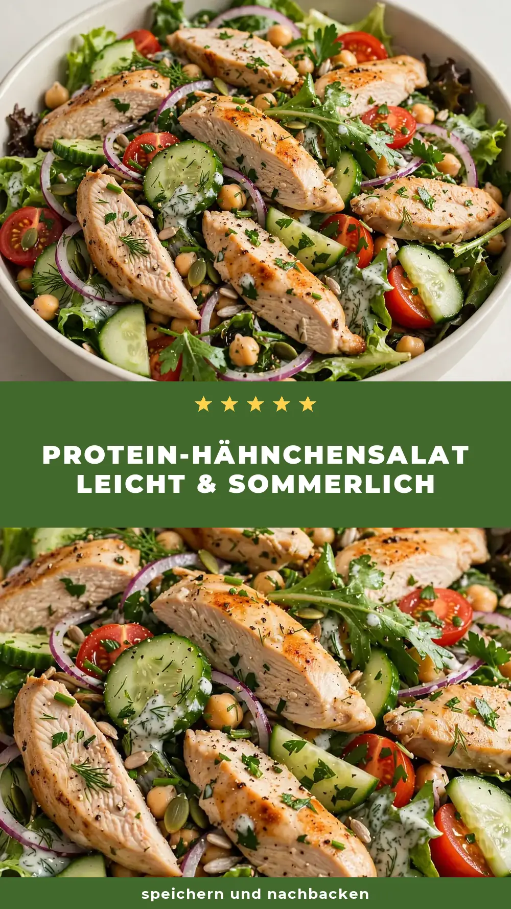 Save protein hähnchensalat leicht sommer to Pinterest