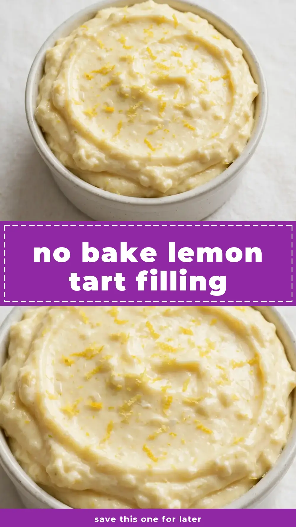 Save no bake lemon tart filling to Pinterest