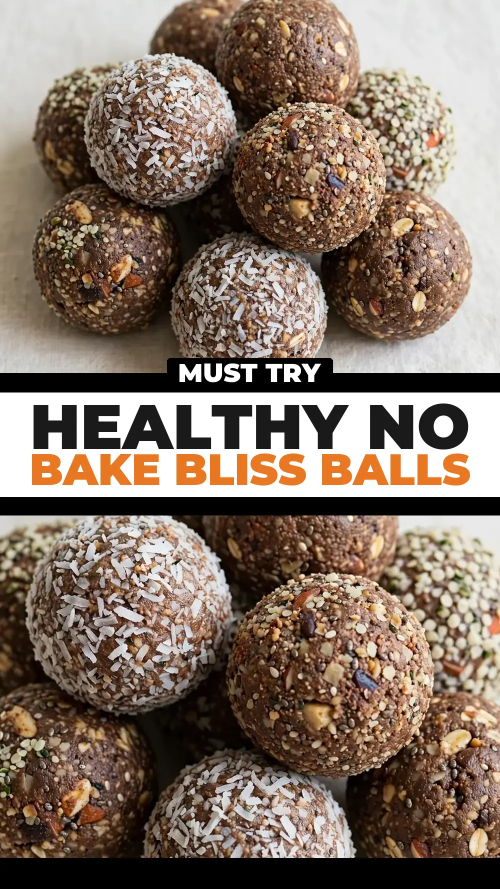 Save healthy no bake bliss balls to Pinterest