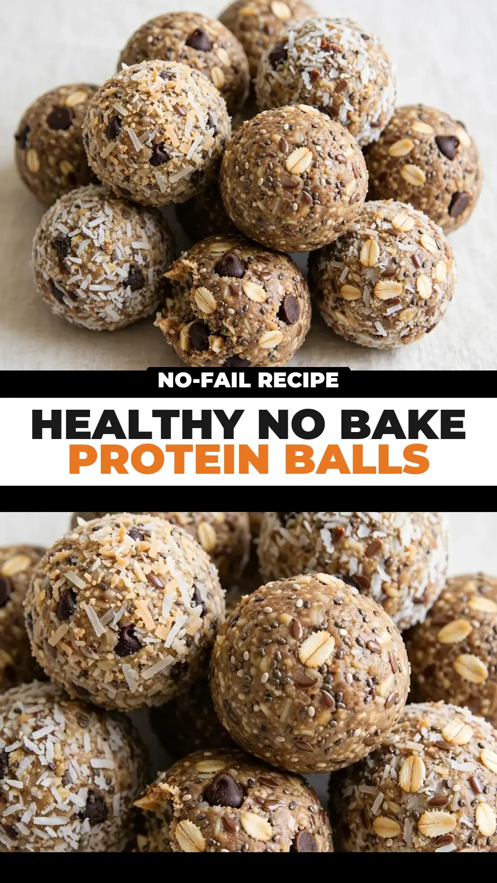Save healthy no bake protein balls to Pinterest