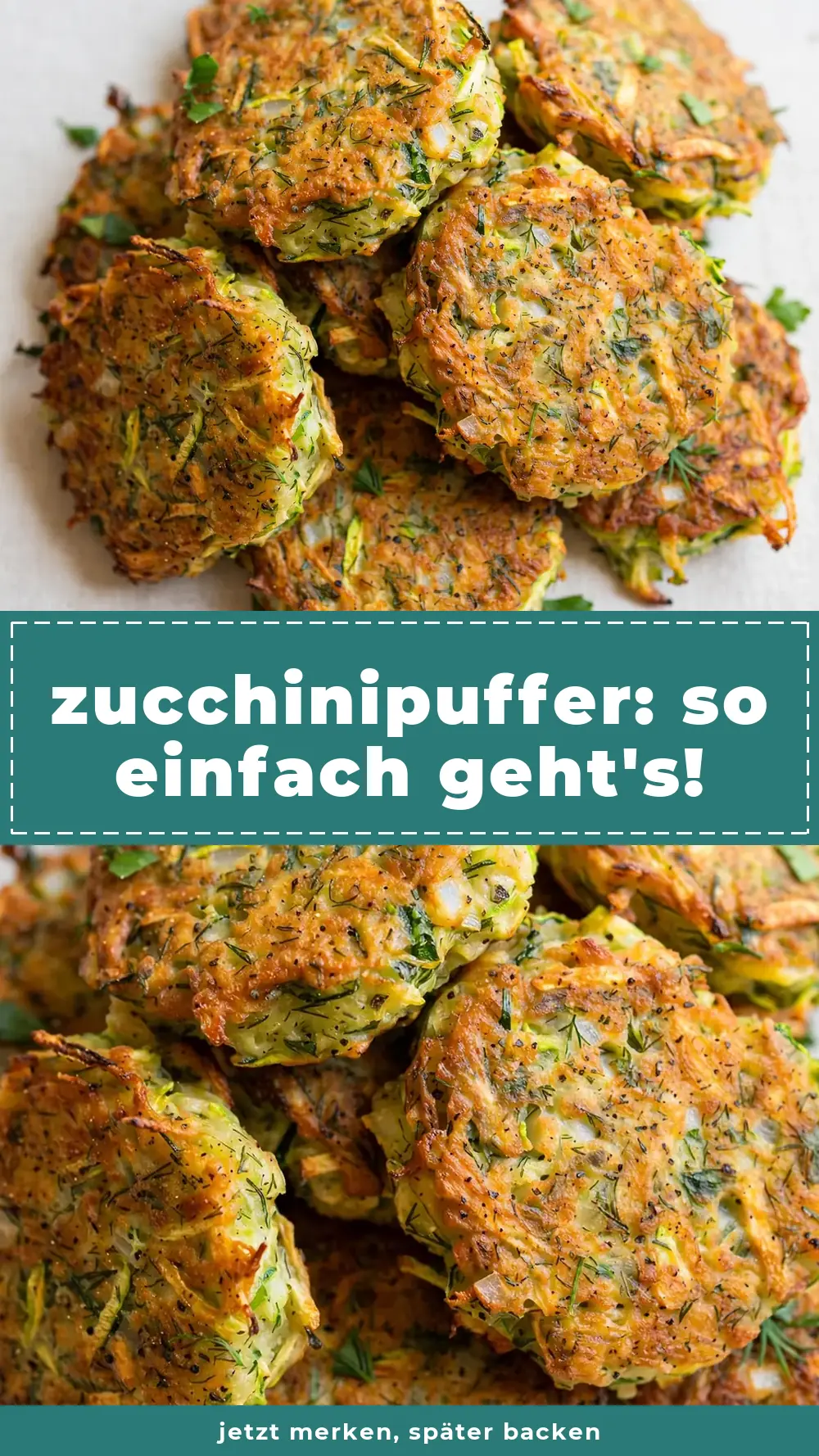 Save zucchini puffer rezept einfach to Pinterest