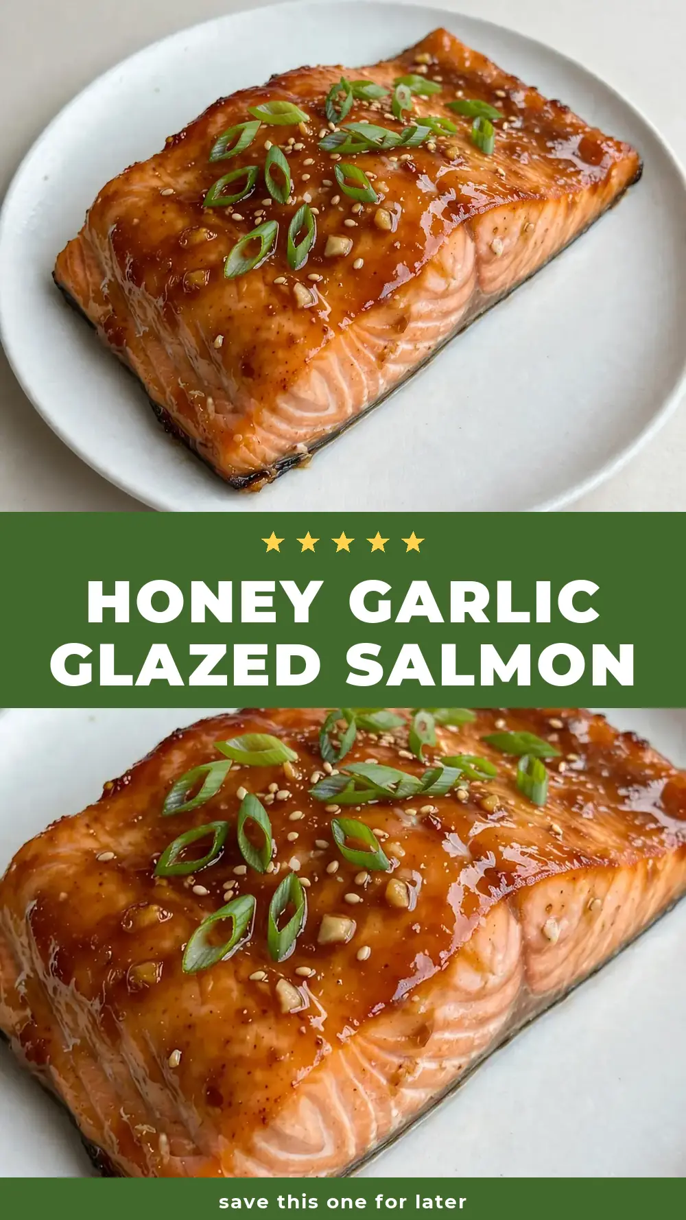 Save Honey Garlic Glazed Salmon to Pinterest