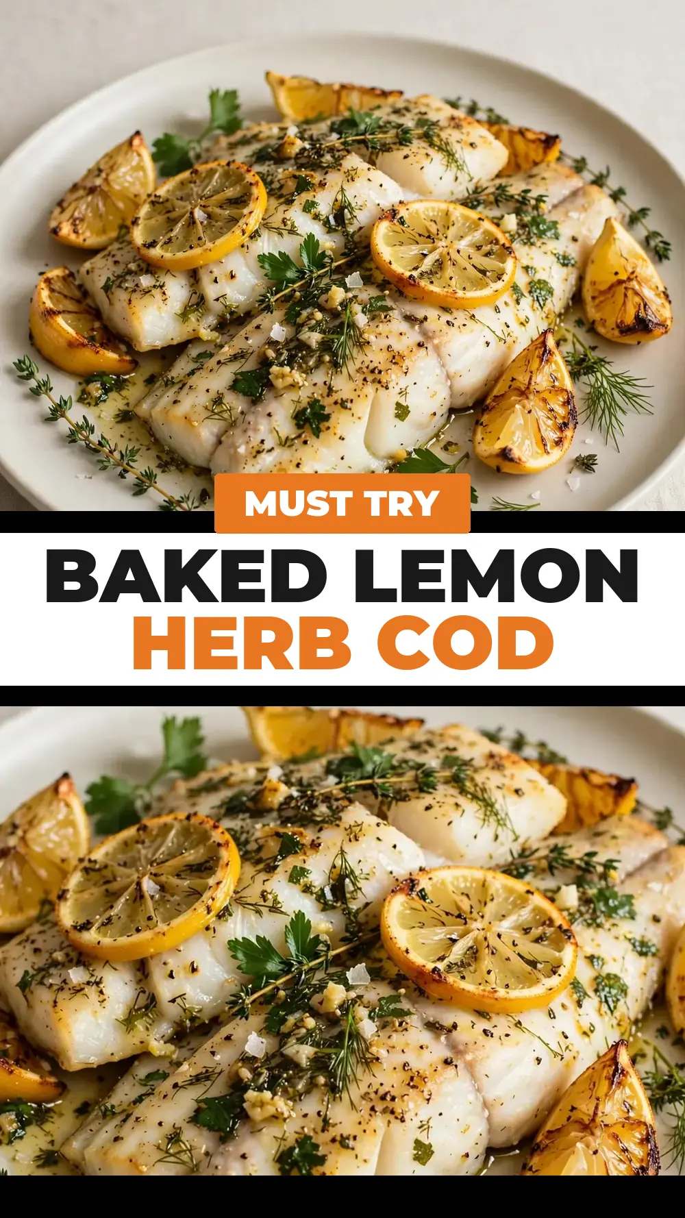 Save Baked Lemon Herb Cod to Pinterest