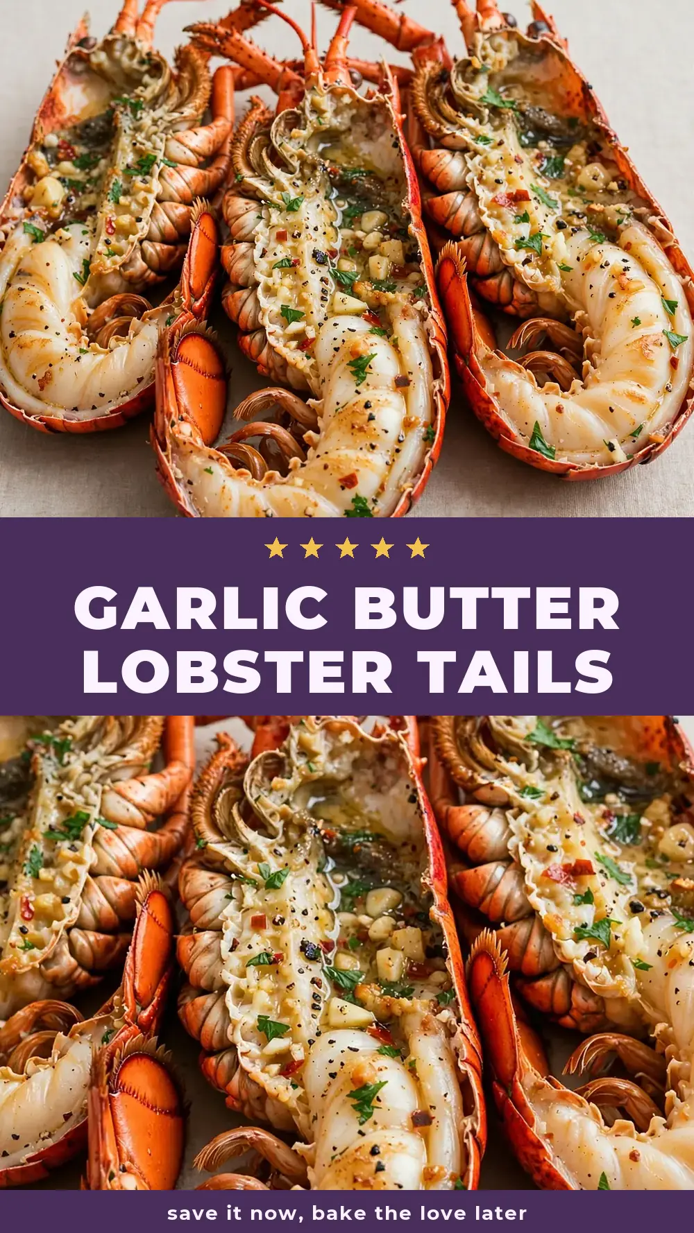 Save Garlic Butter Lobster Tails to Pinterest