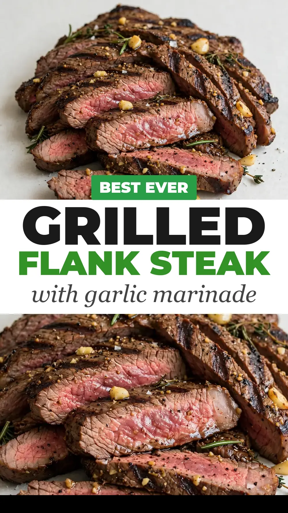 Save Grilled Flank Steak with Garlic Marinade to Pinterest