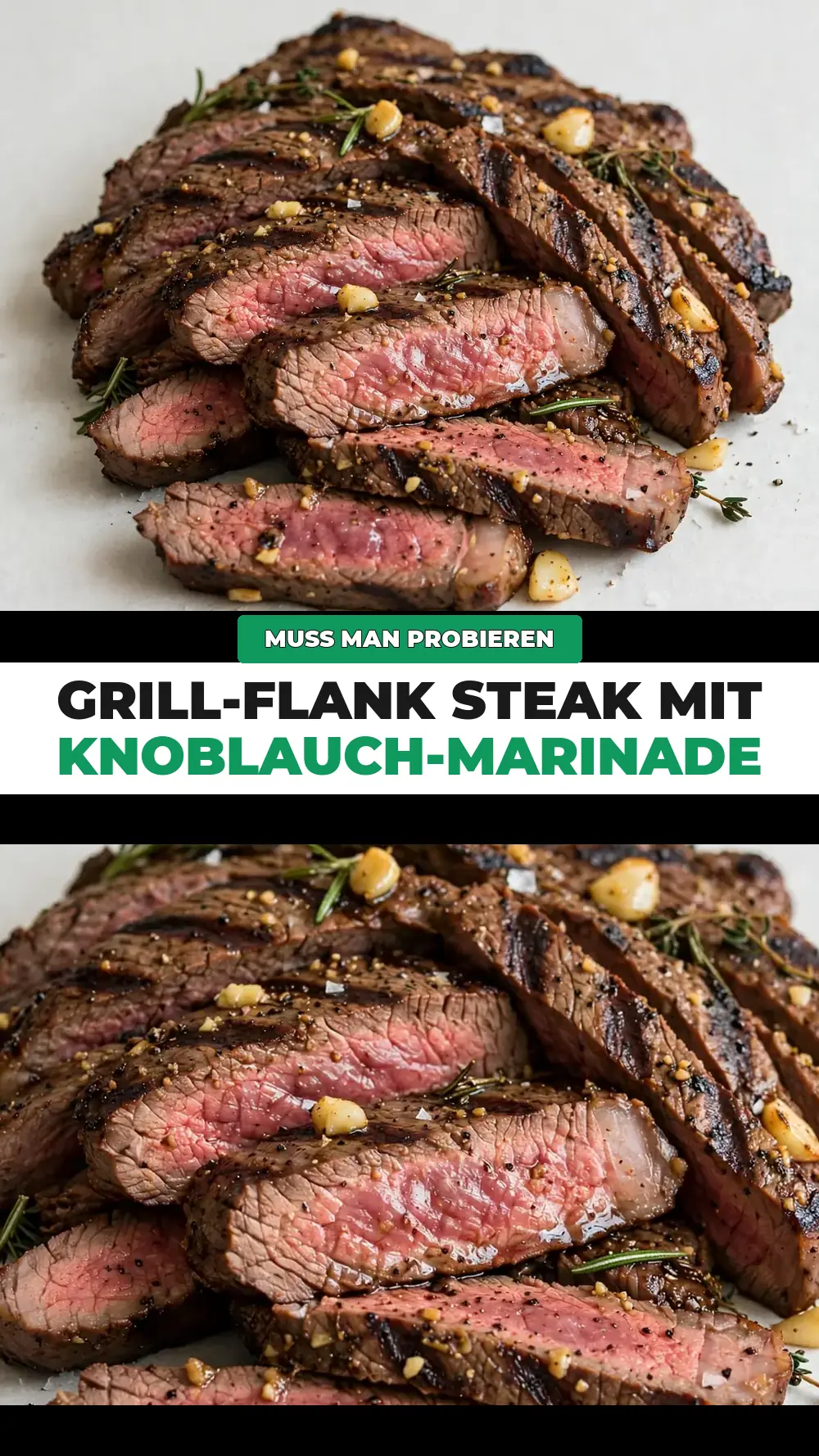 Save Grilled Flank Steak with Garlic Marinade to Pinterest