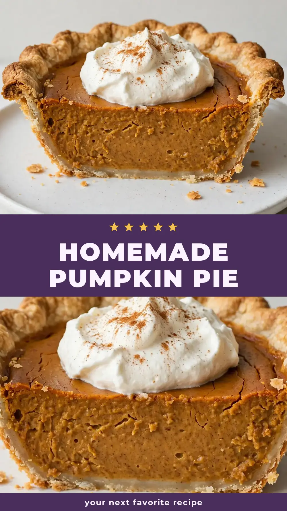 Save Homemade Pumpkin Pie to Pinterest