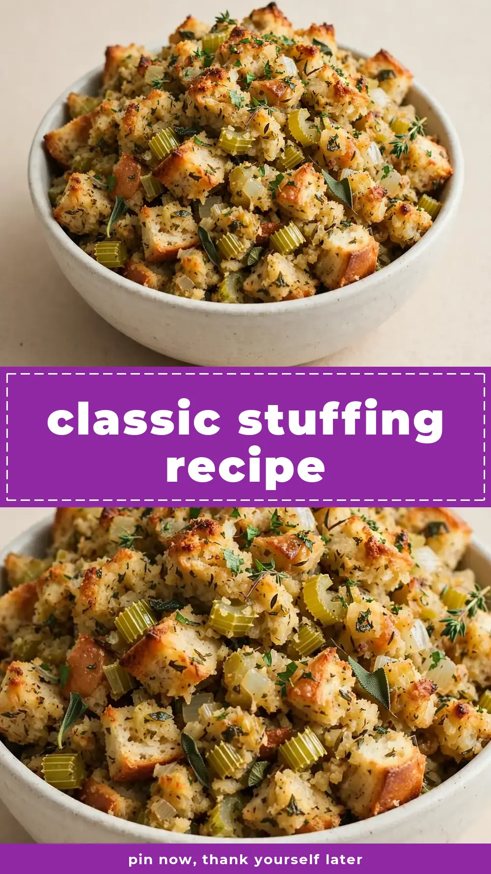 Save Classic Stuffing Recipe to Pinterest