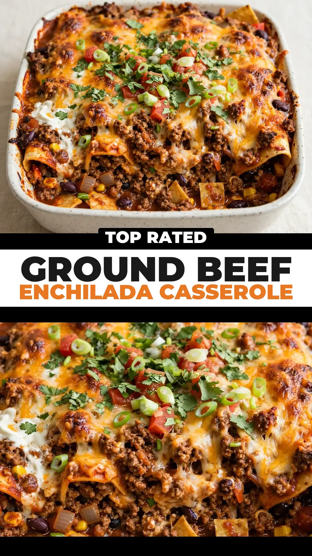 Save Ground Beef Enchilada Casserole to Pinterest